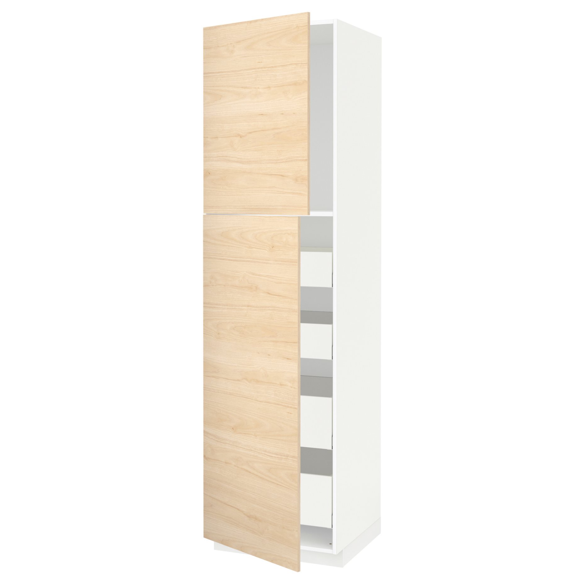 METOD/MAXIMERA, high cabinet with 2 doors/4 drawers, 60x60x220 cm, 794.685.37