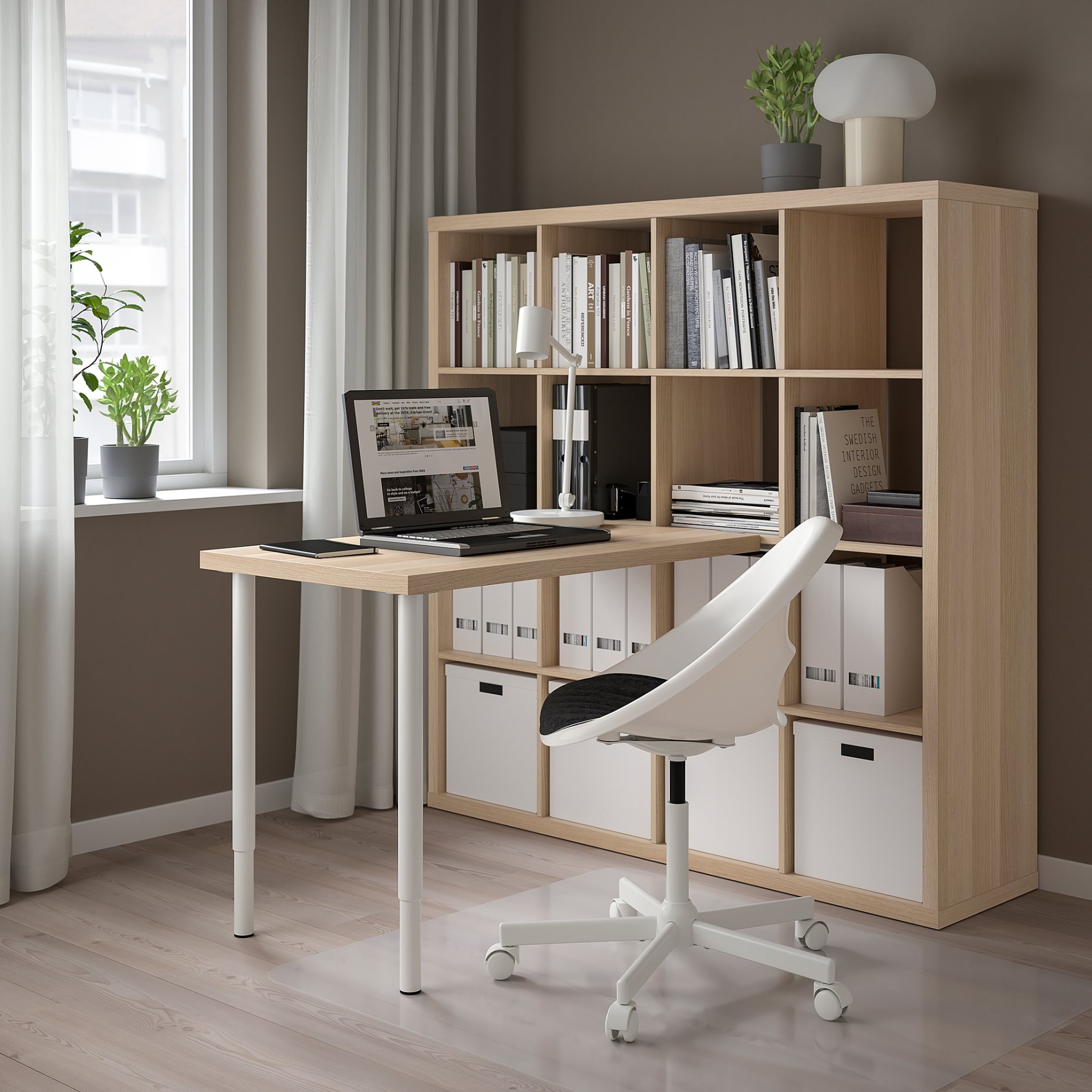 KALLAX/LINNMON, desk combination, 147x139x147 cm, 794.816.90
