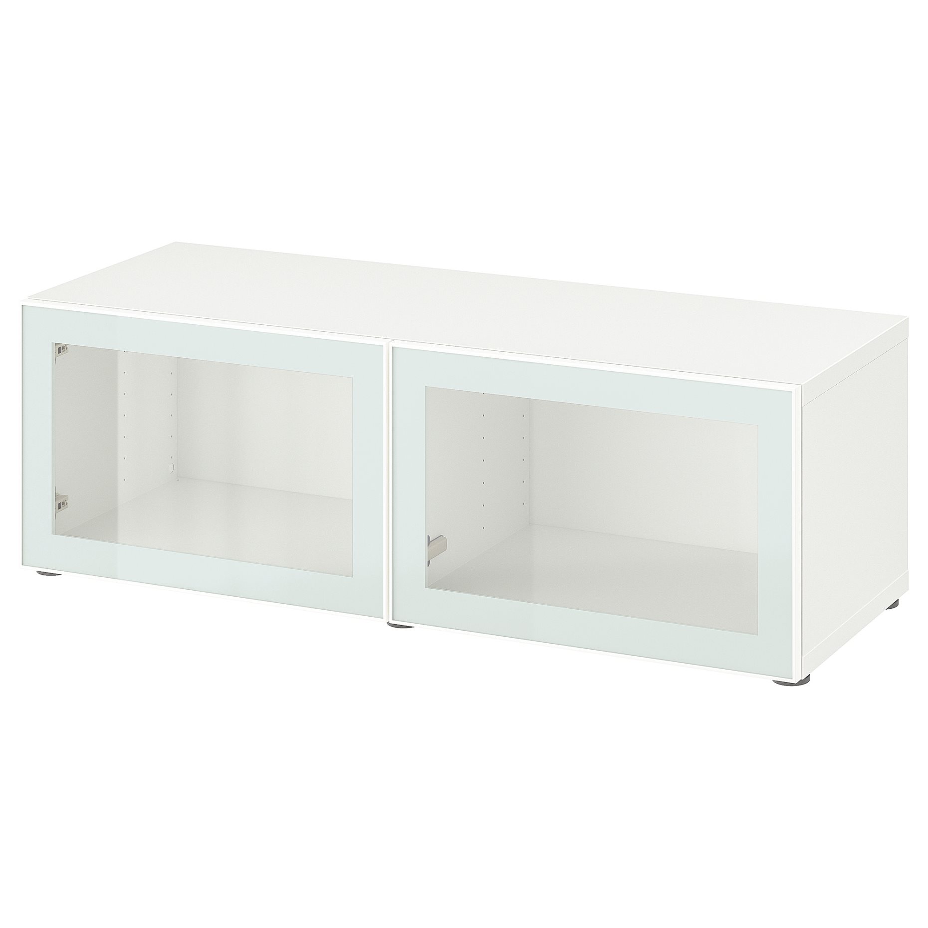 BESTÅ, shelf unit with doors, 120x42x38 cm, 794.891.63