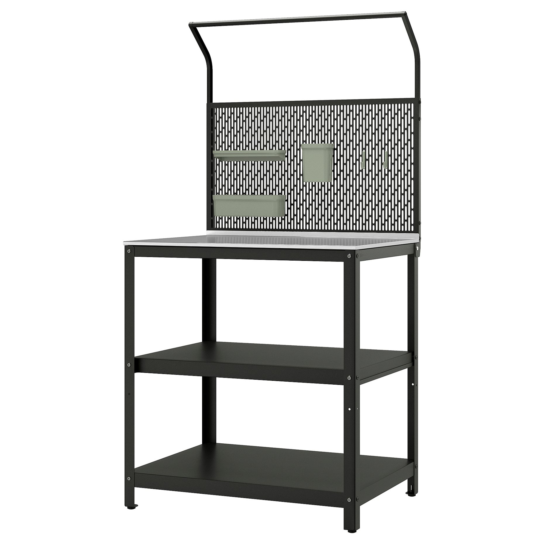 GRILLSKÄR, kitchen island with back panel/outdoor, 86x61x176 cm, 794.952.44