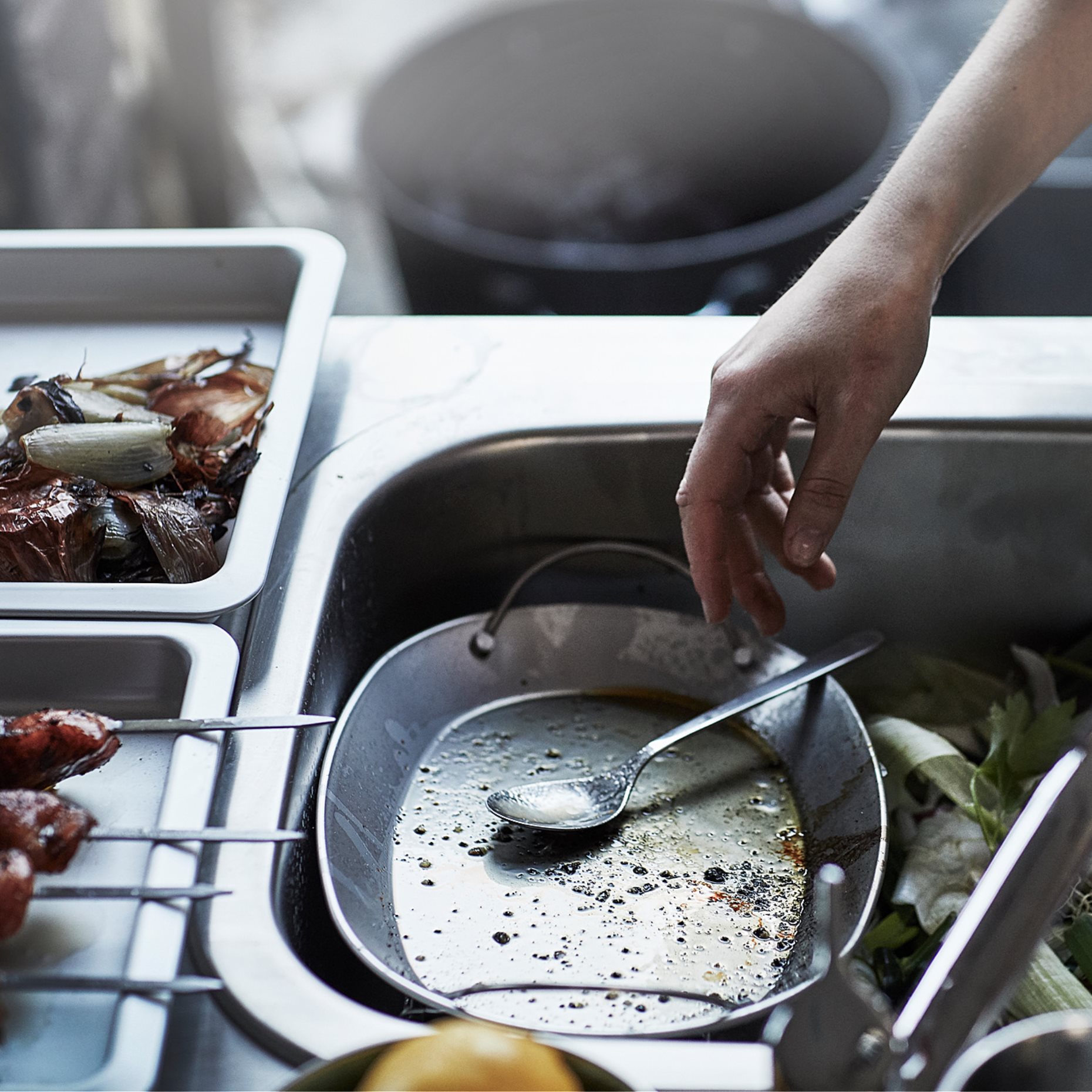 GRILLSKÄR, kitchen sink unit/charcoal barbecue/outdoor, 344x61 cm, 794.968.80