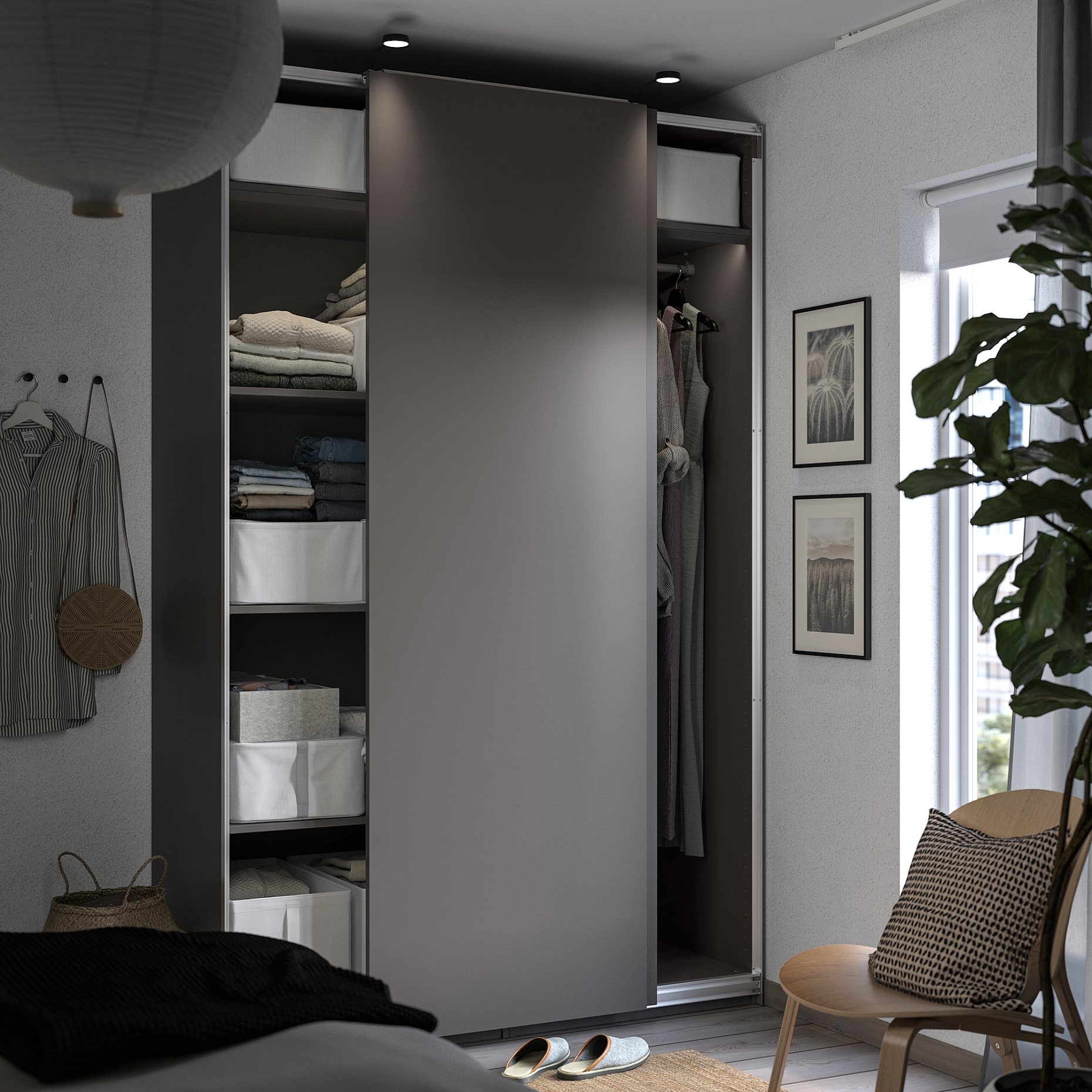 PAX/HASVIK, wardrobe combination, 150x66x236 cm, 795.028.00