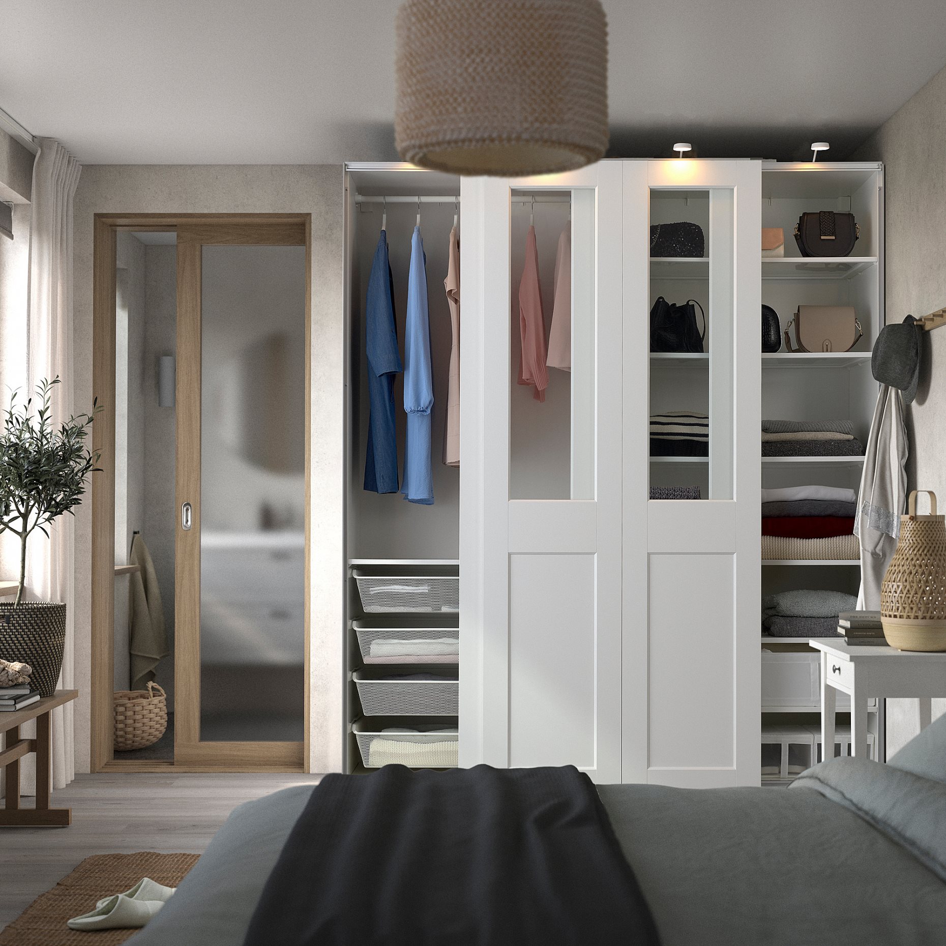 PAX/GRIMO, wardrobe combination, 200x66x236 cm, 795.031.78