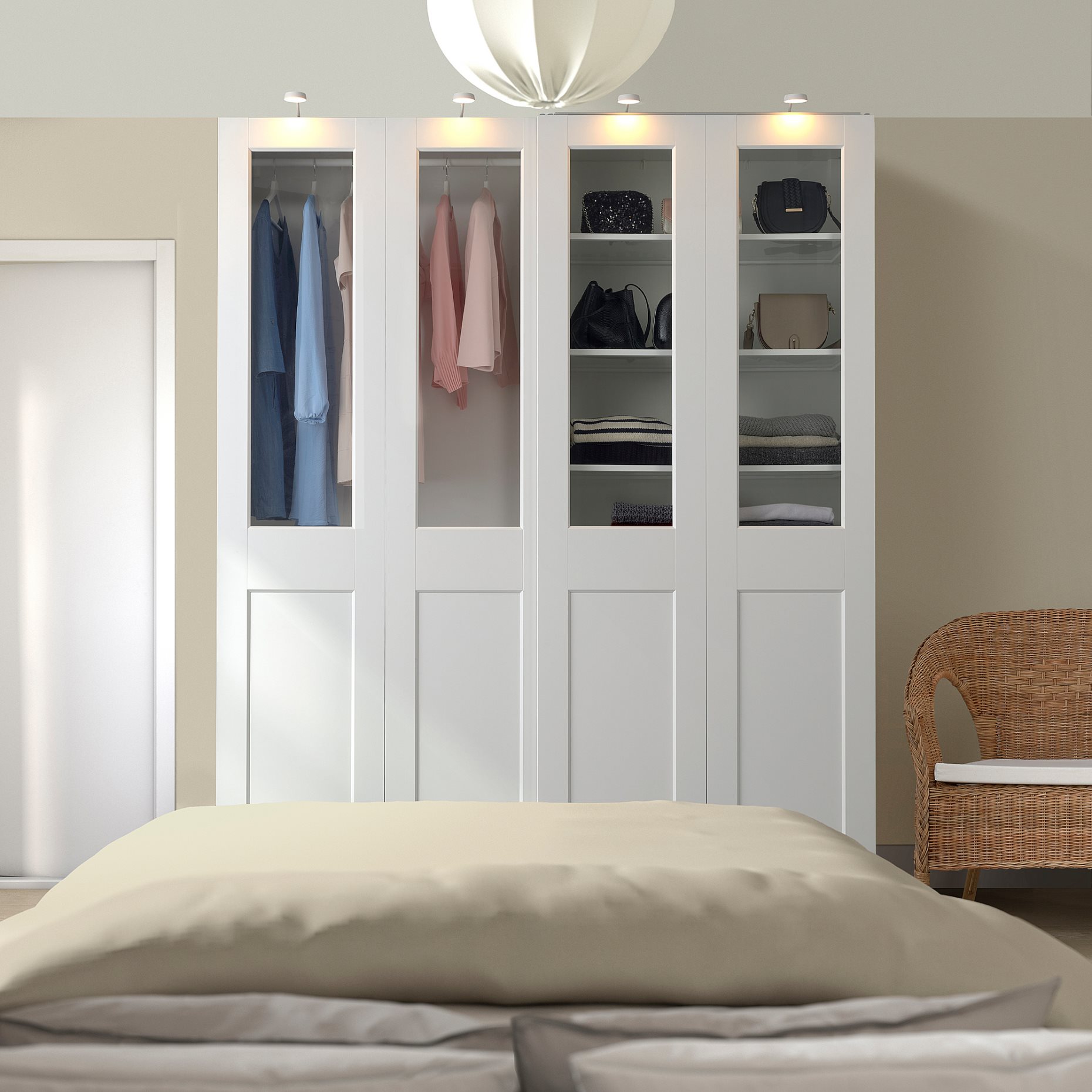 PAX/GRIMO, wardrobe combination, 200x66x236 cm, 795.031.78