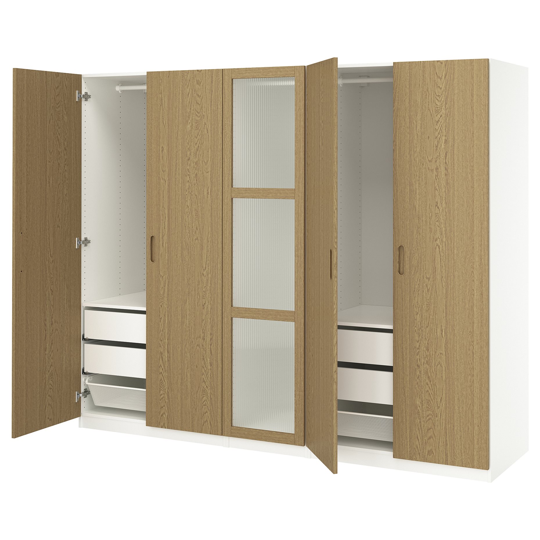PAX/TONSTAD, wardrobe combination, 250x60x201 cm, 795.512.68