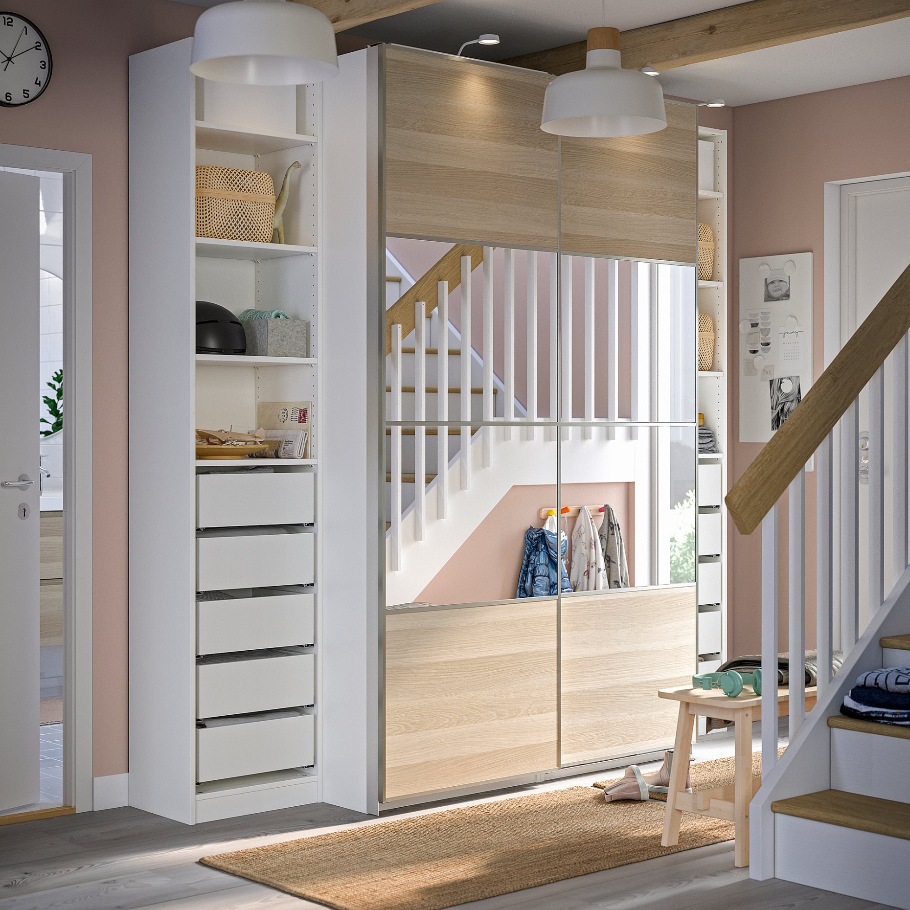 PAX/MEH/AULI, wardrobe combination, 250x66x236 cm, 795.614.27