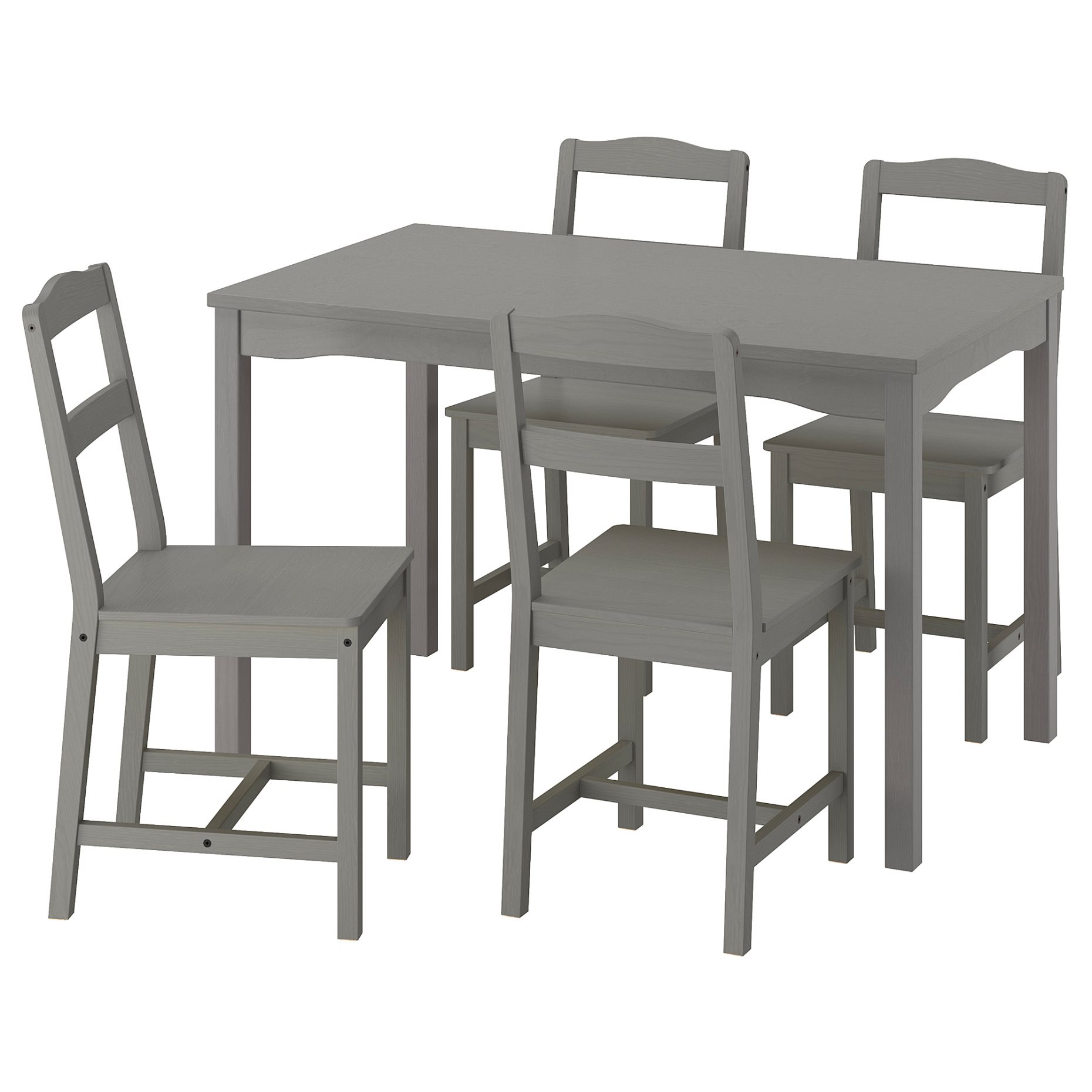 HAUGA/HAUGA, table and 4 chairs, 118x74 cm, 795.749.10