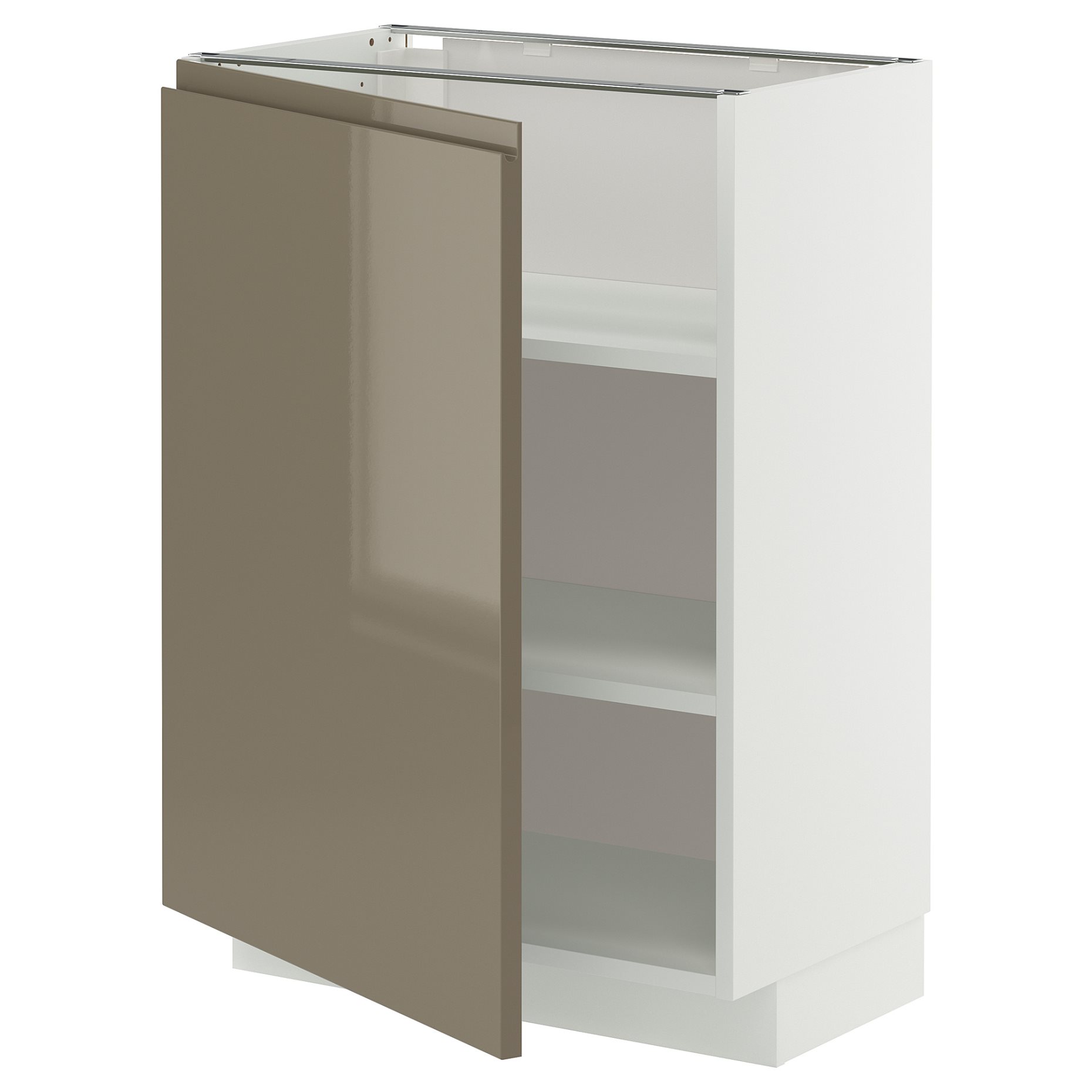 METOD, base cabinet with shelves, 60x37 cm, 795.769.47