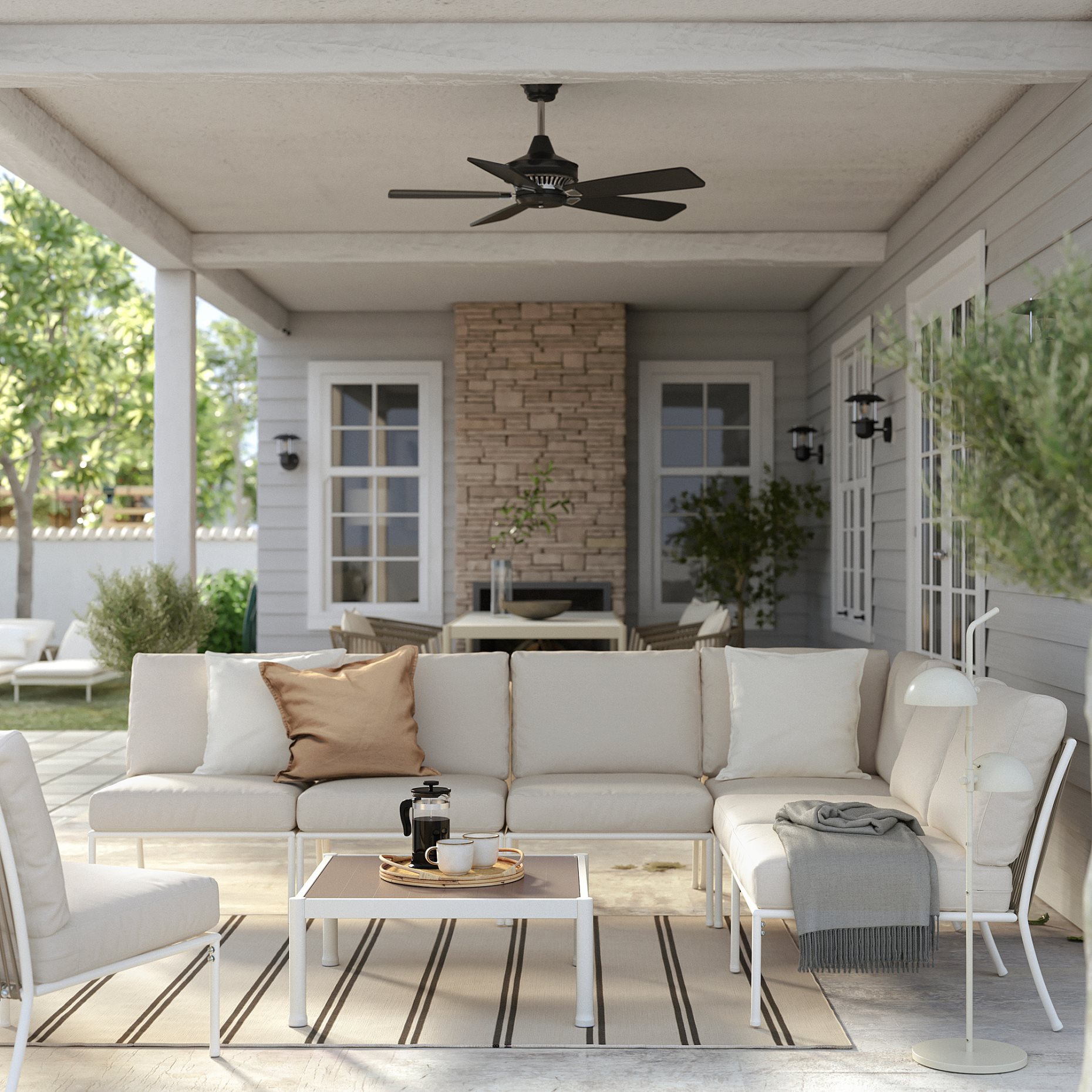 SEGERÖN, 5-seat conversation set, outdoor, 795.856.78