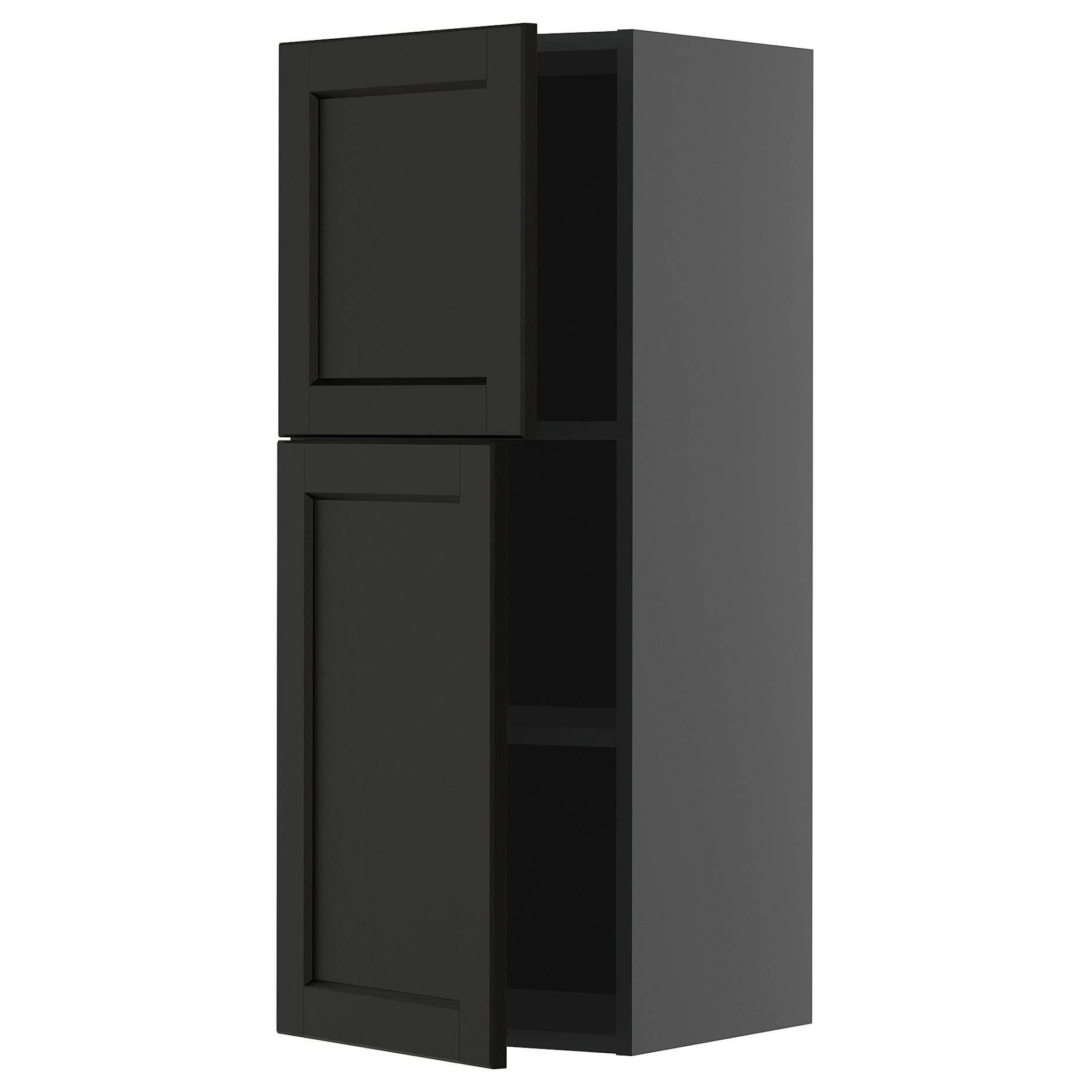 METOD, ντουλάπι τοίχου με ράφια/2 πόρτες, 40x100 cm, 795.890.11