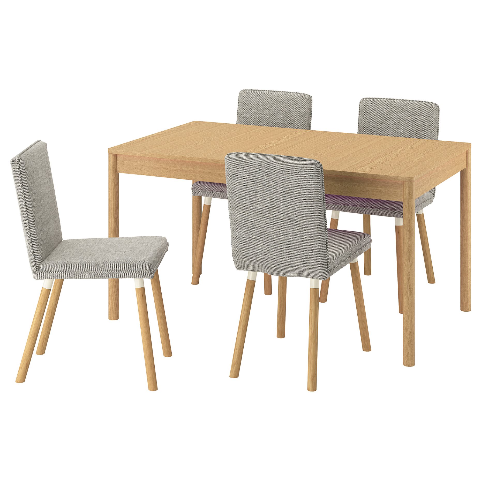 TONSTAD/TONSTAD, table and 4 chairs, 140/196x85 cm, 795.967.14
