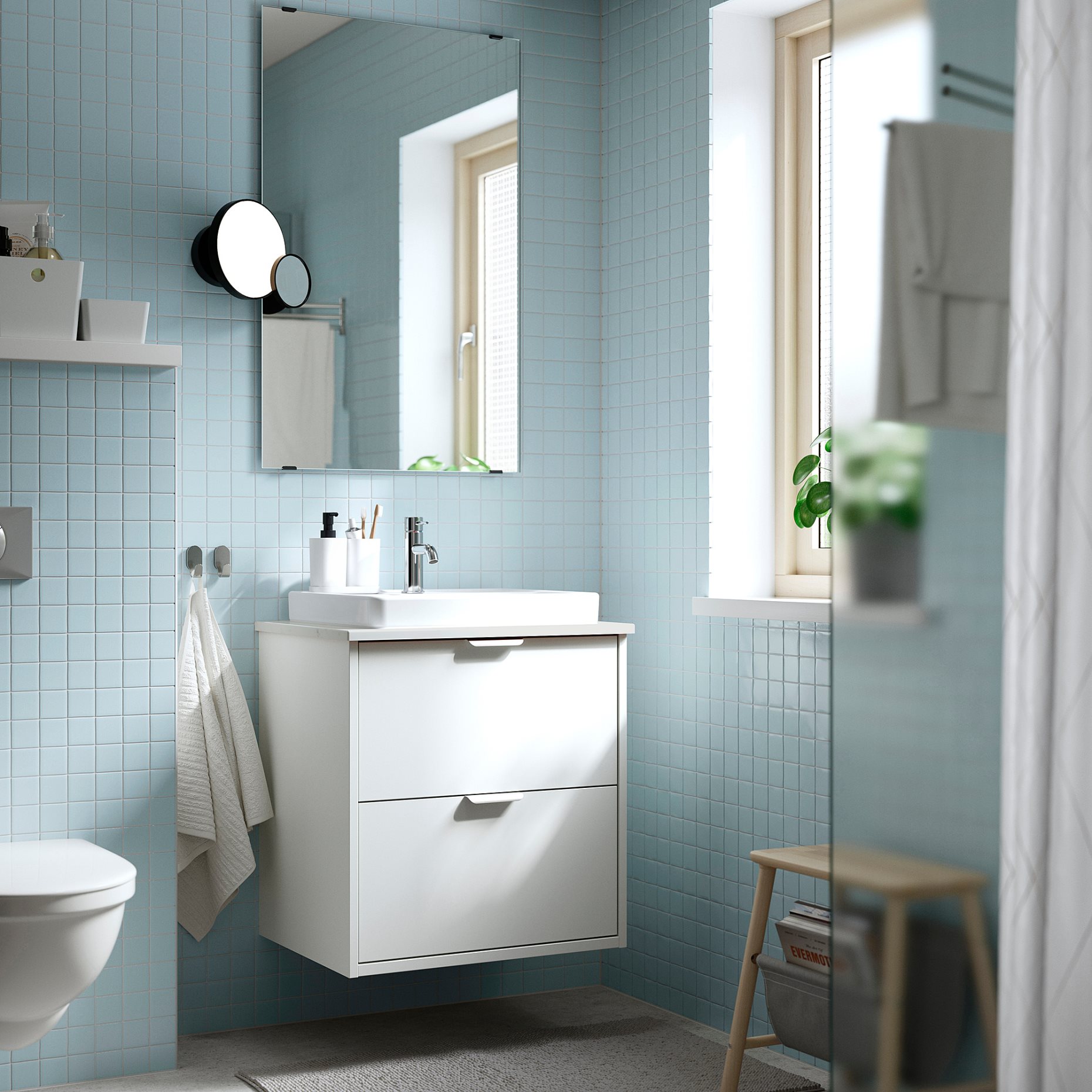 HAVBACK/ORRSJON, wash-stand with drawers/wash-basin, 62x49x71, 796.293.71