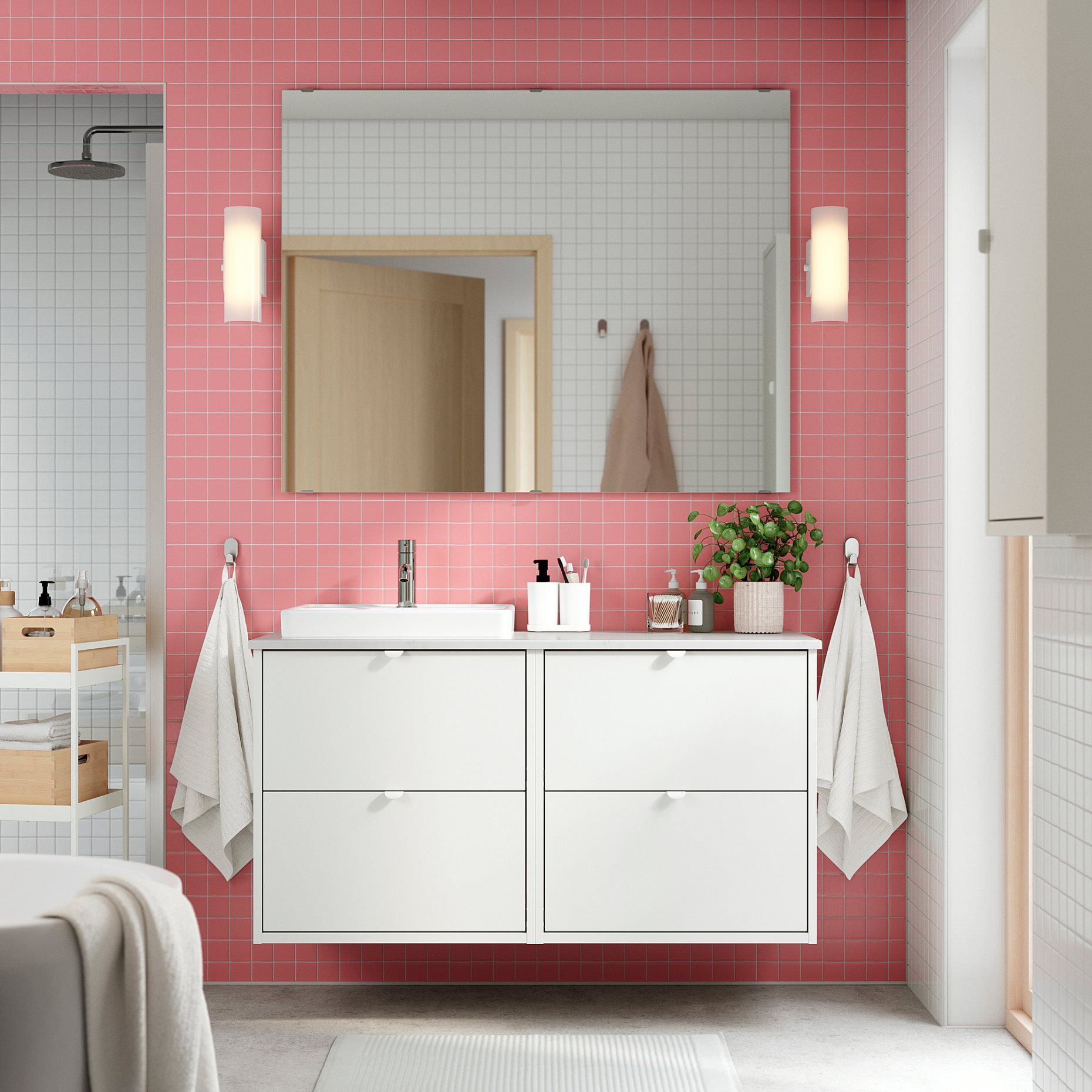 HAVBACK/ORRSJON, wash-stand/wash-basin, 122x49x71 cm, 796.294.13