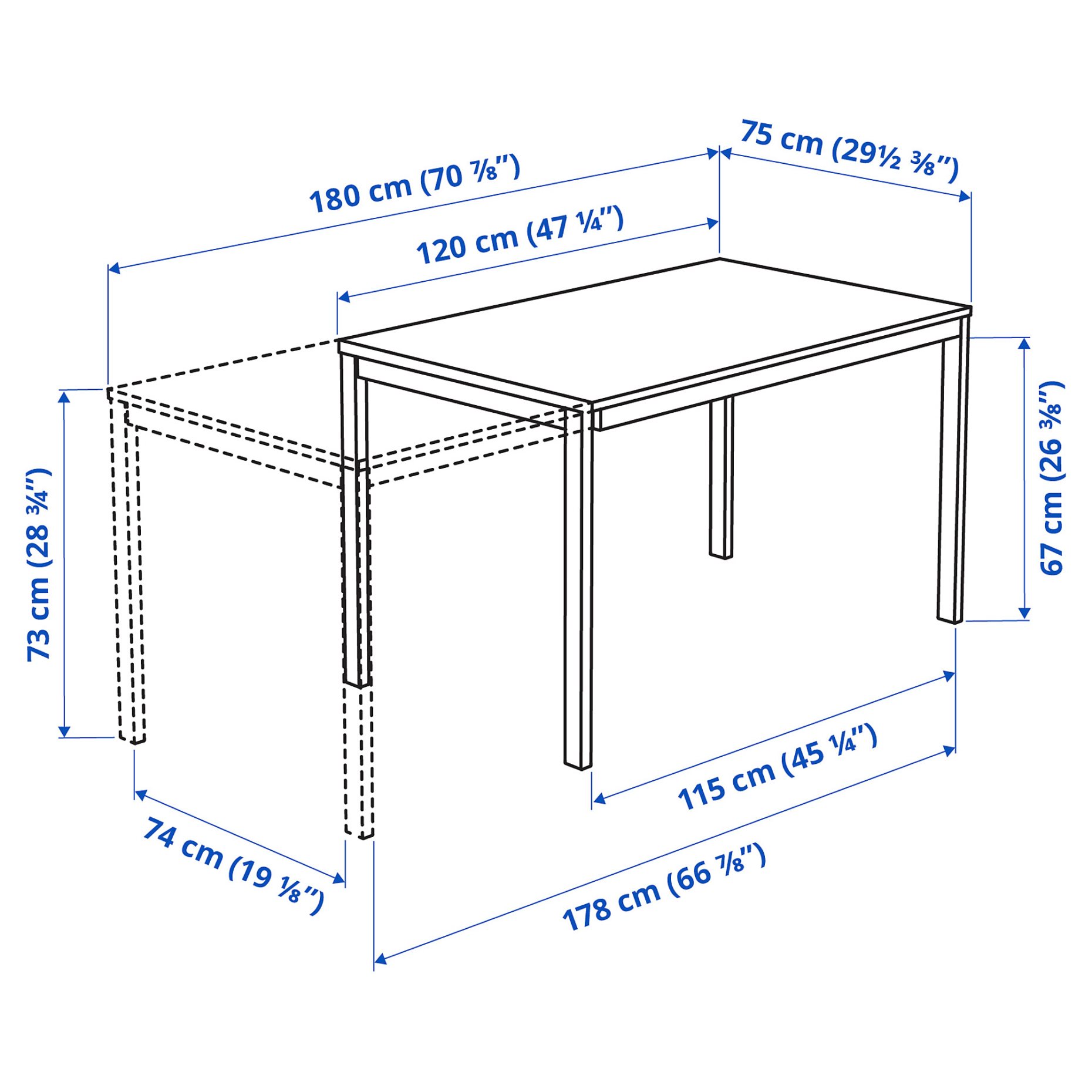 VANGSTA, extendable table, 803.615.64