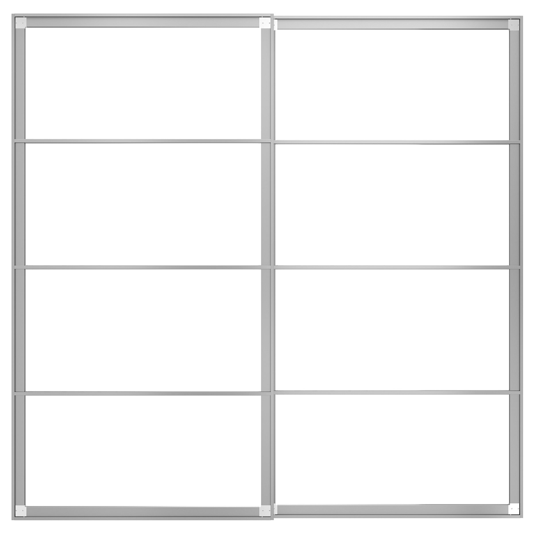PAX, σκελετοί συρόμενων πορτών με ράγα, 200x201 cm, 804.581.89