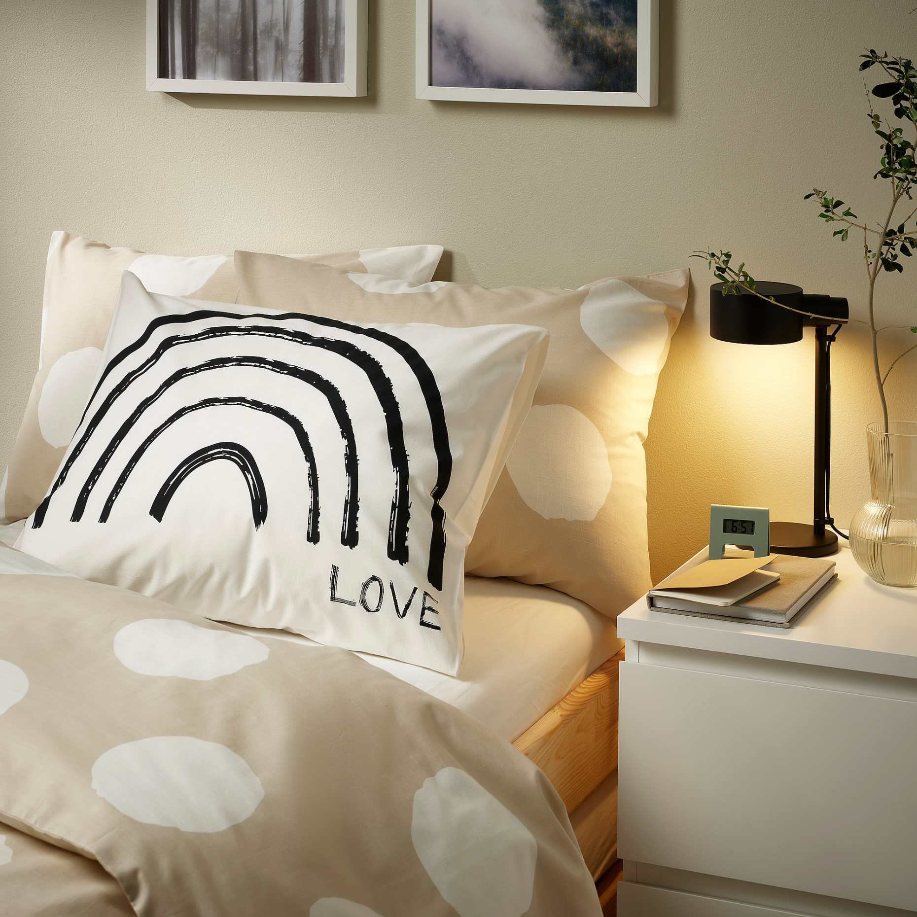 TAPETMAL, pillowcase/rainbow, 50x60 cm, 805.264.14