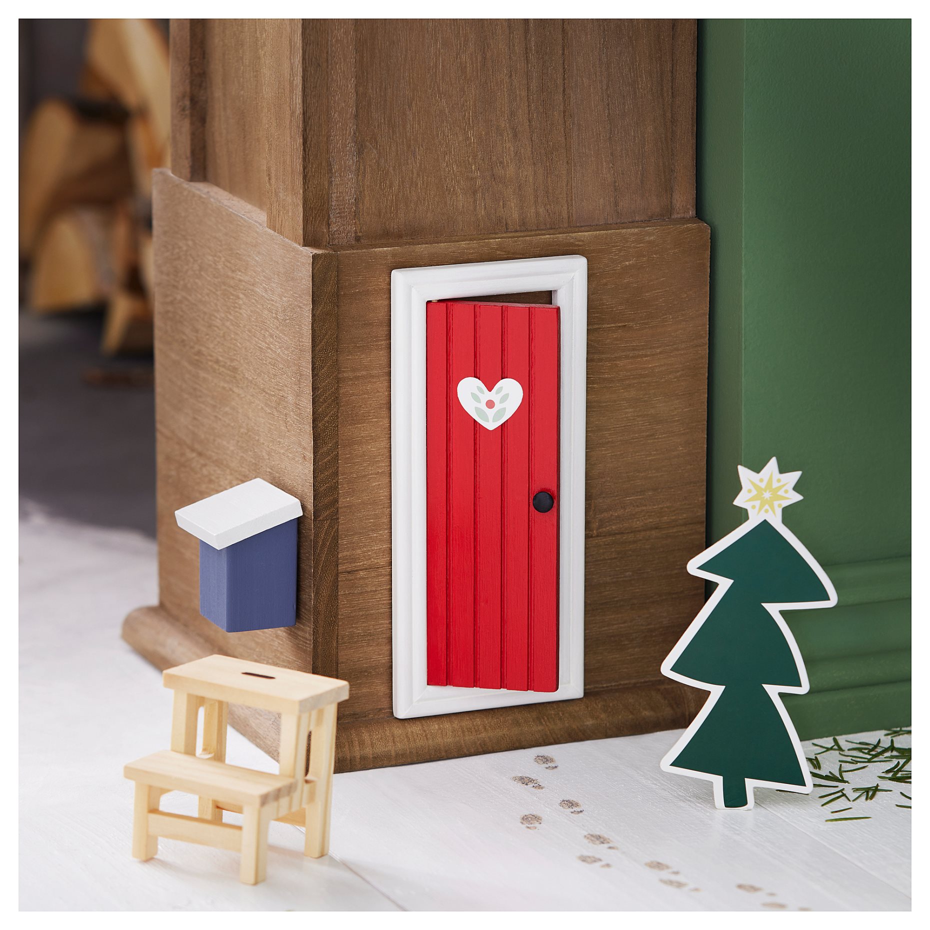 VINTERFINT, 4-piece decoration set/Christmas elf door, 805.273.81