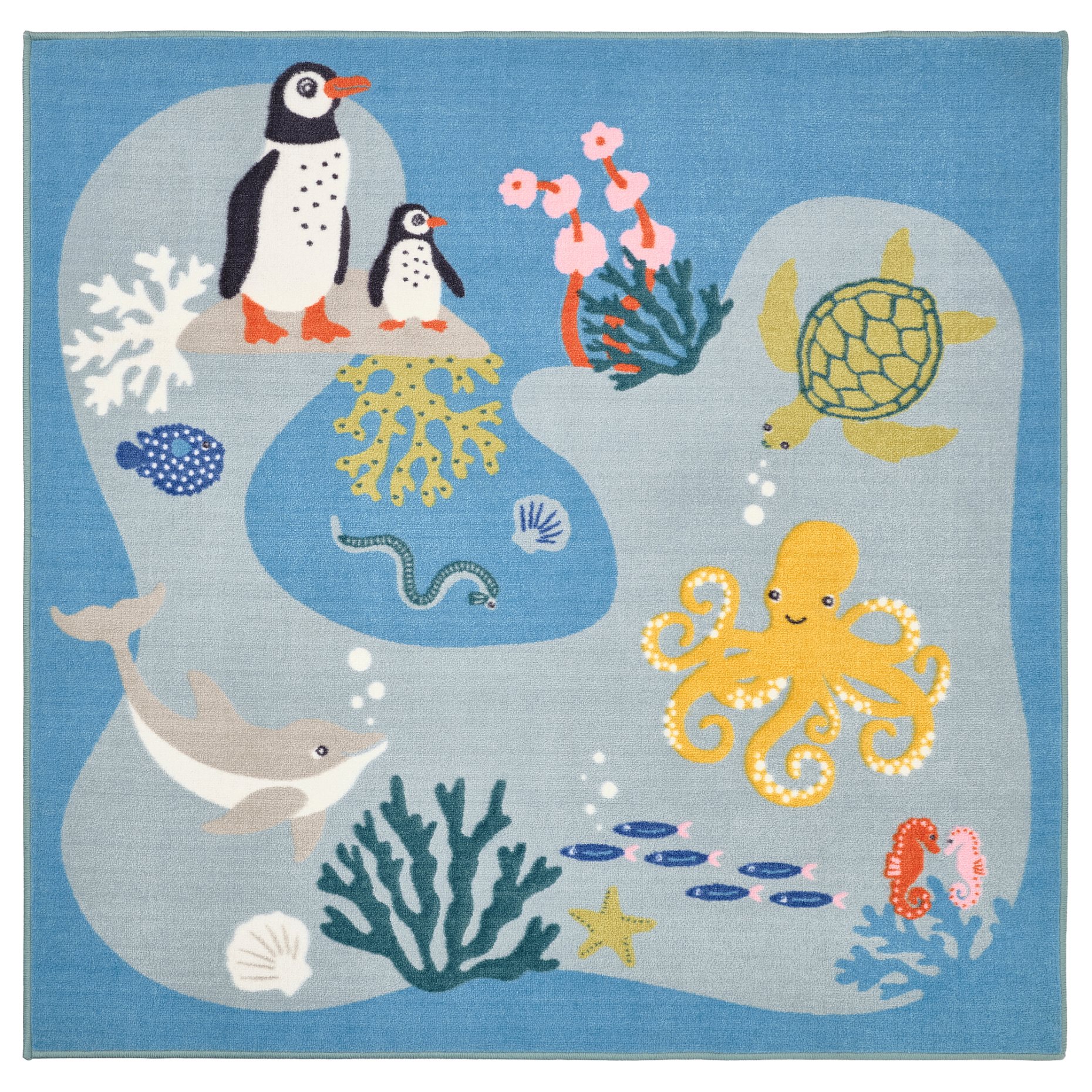 BLÅVINGAD, rug, 133x133 cm, 805.283.66