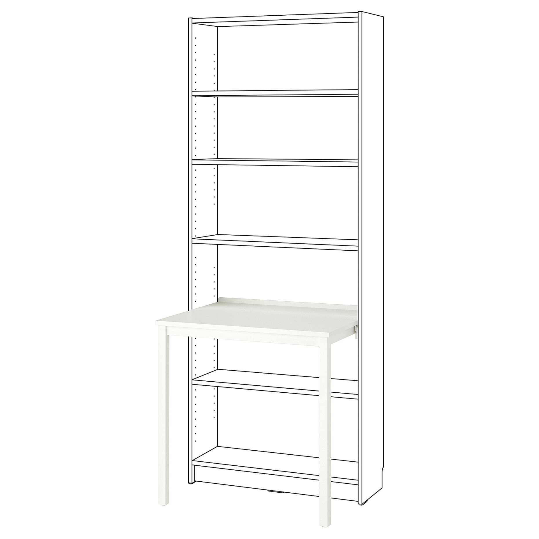 BILLY, desk, 76x60 cm, 805.332.78