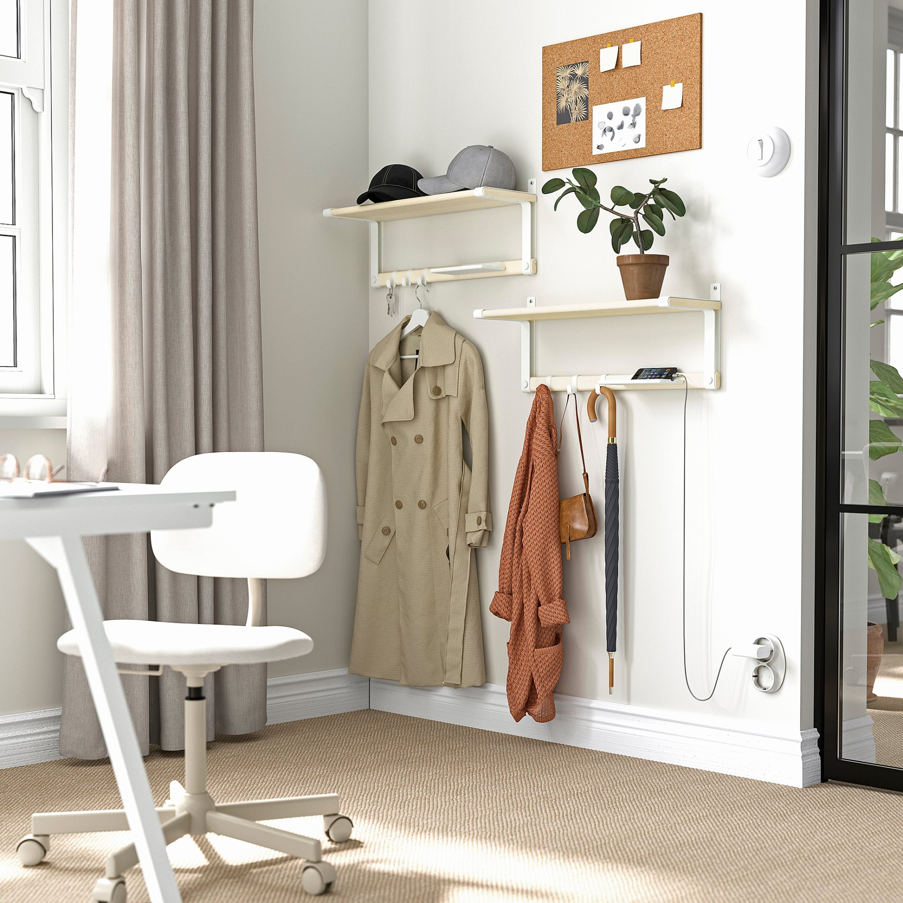 SKOMAKARE, wall shelf, 65x26 cm, 805.501.97