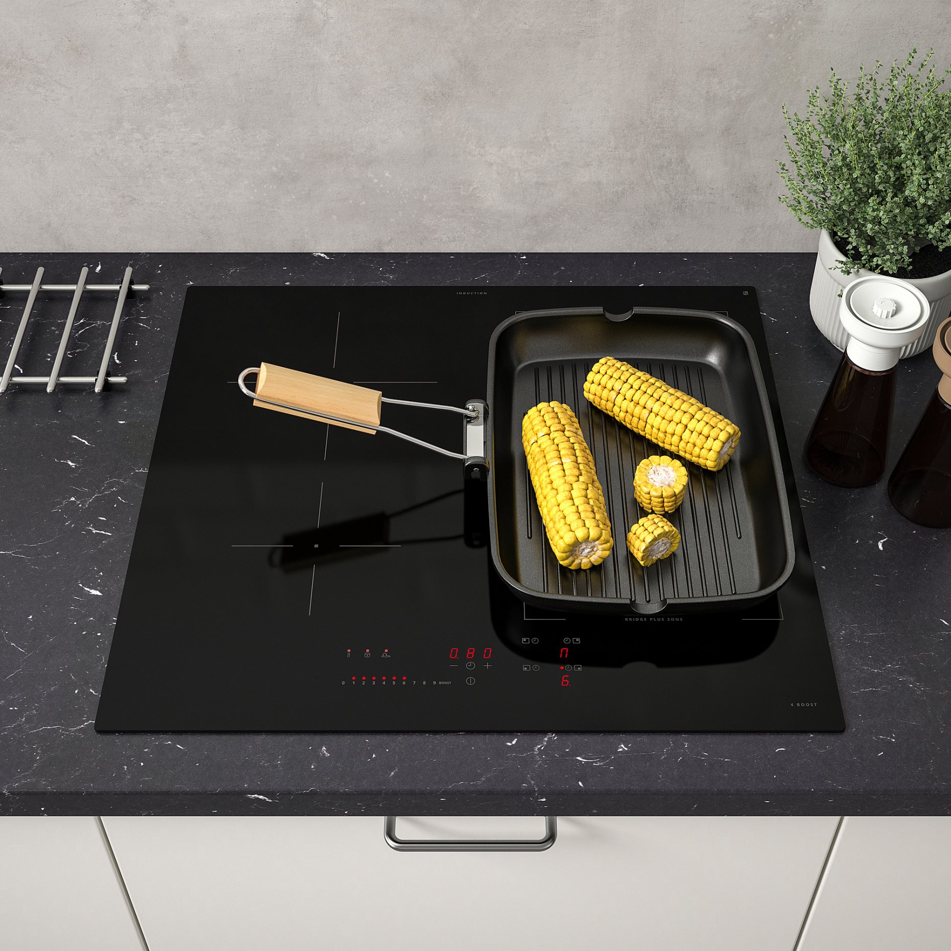 KOLSTAN, induction hob/IKEA 500, 58 cm, 805.594.66