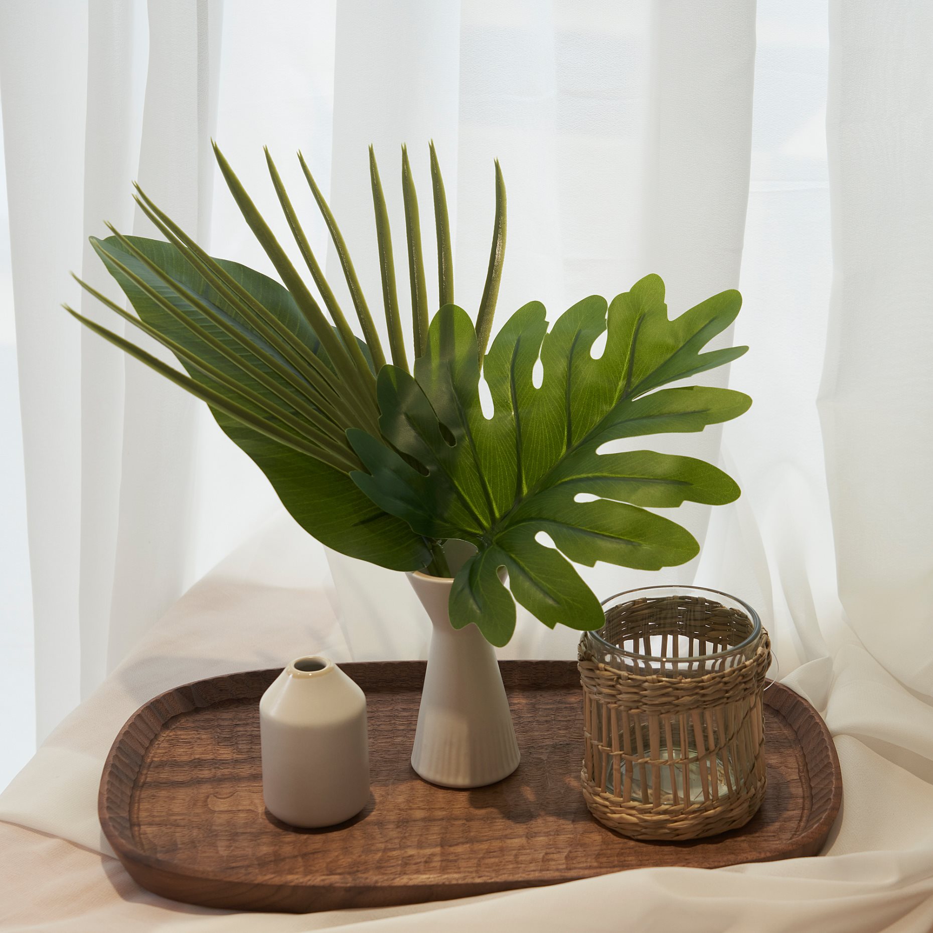 SMYCKA, artificial leaf in/outdoor/tropical plant bouquet, 39 cm, 805.627.32