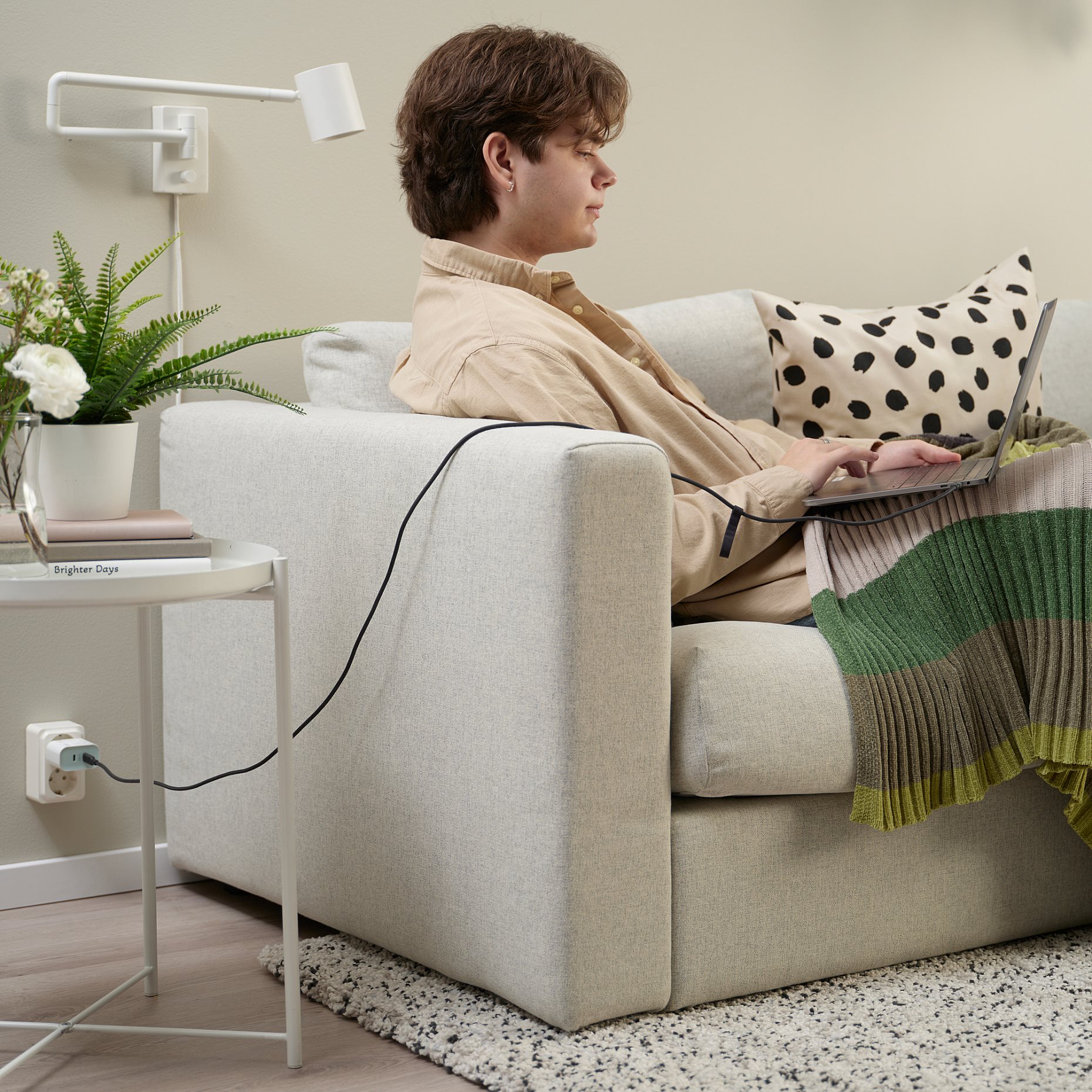 SJOSS, φορτιστής με 2 θύρες USB 45W, ταχείας φόρτισης, 805.744.38