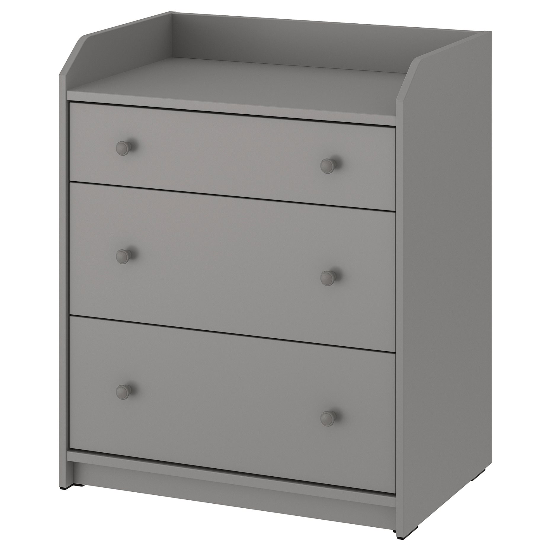 HAUGA, chest of 3 drawers, 70x46x84 cm, 805.815.18