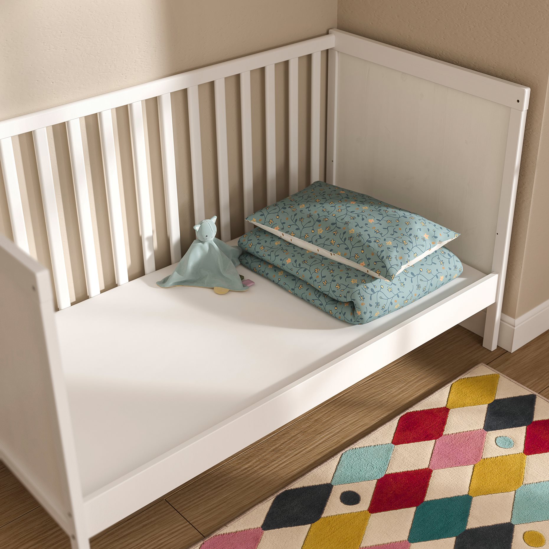 PELLEPLUTT, foam mattress for cot, 70x140x6 cm, 805.935.83
