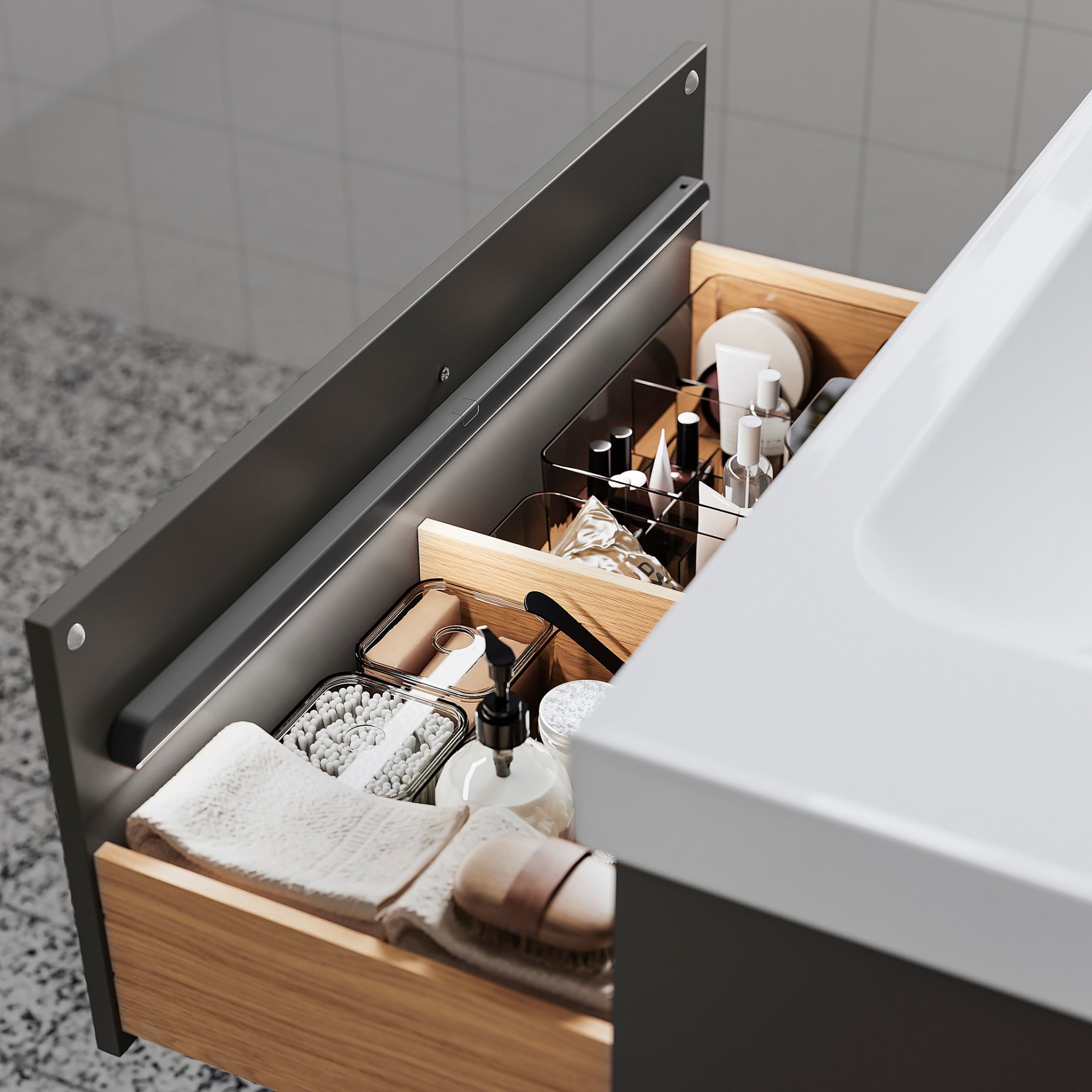 KOLVATTEN, lighting with built-in LED light source with sensor/battery-operated, 70 cm, 805.941.77