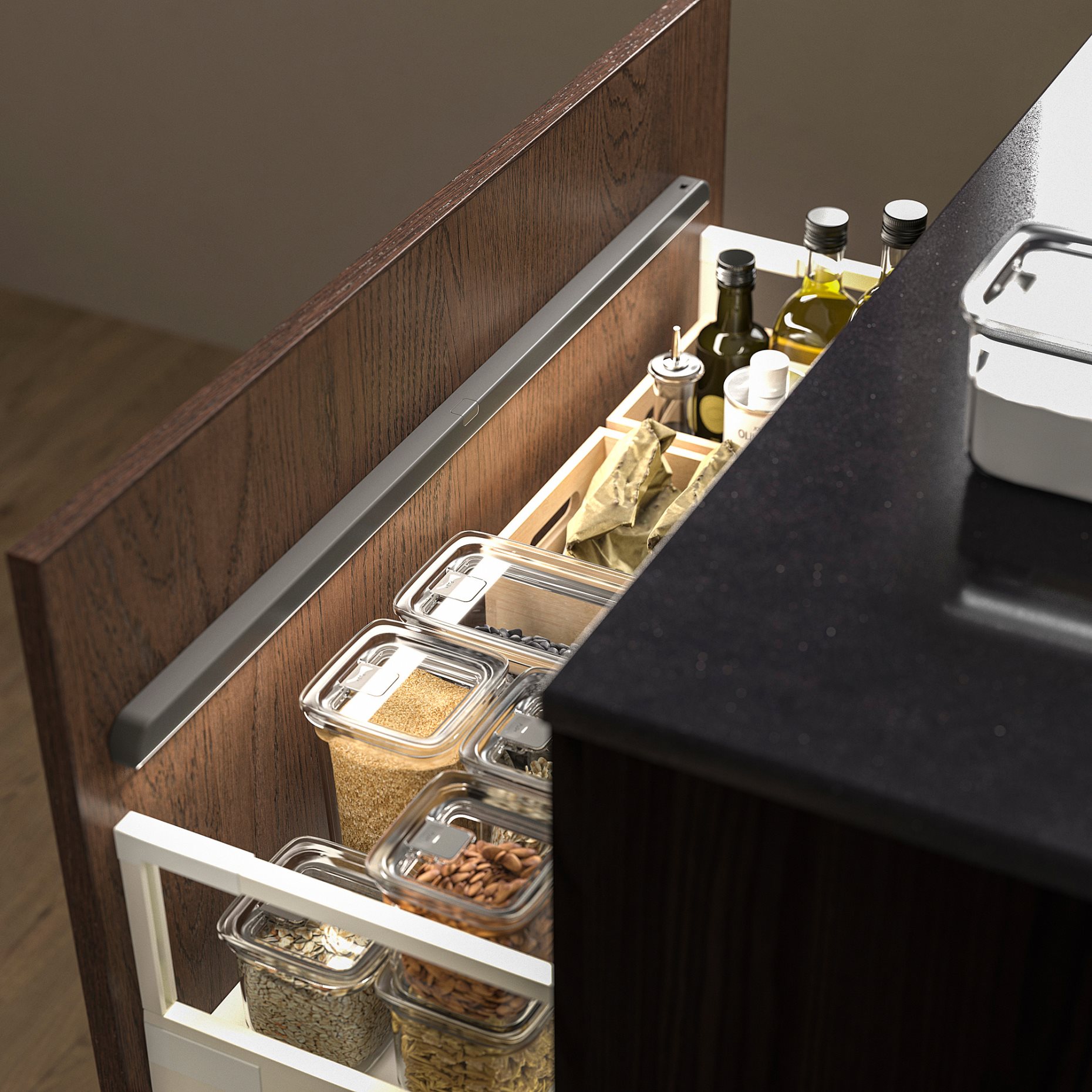 KOLVATTEN, lighting with built-in LED light source with sensor/battery-operated, 70 cm, 805.941.77