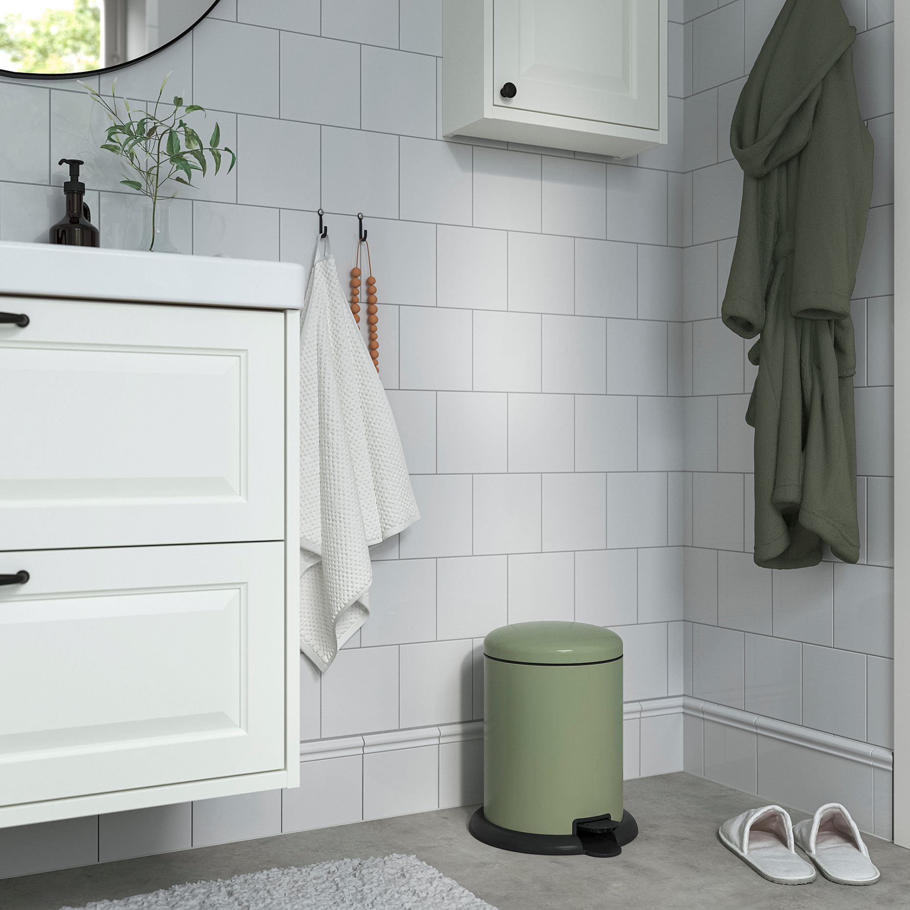 GÅNGSKYFFEL, κάδος απορριμμάτων με πεντάλ, 9 l, 805.953.89