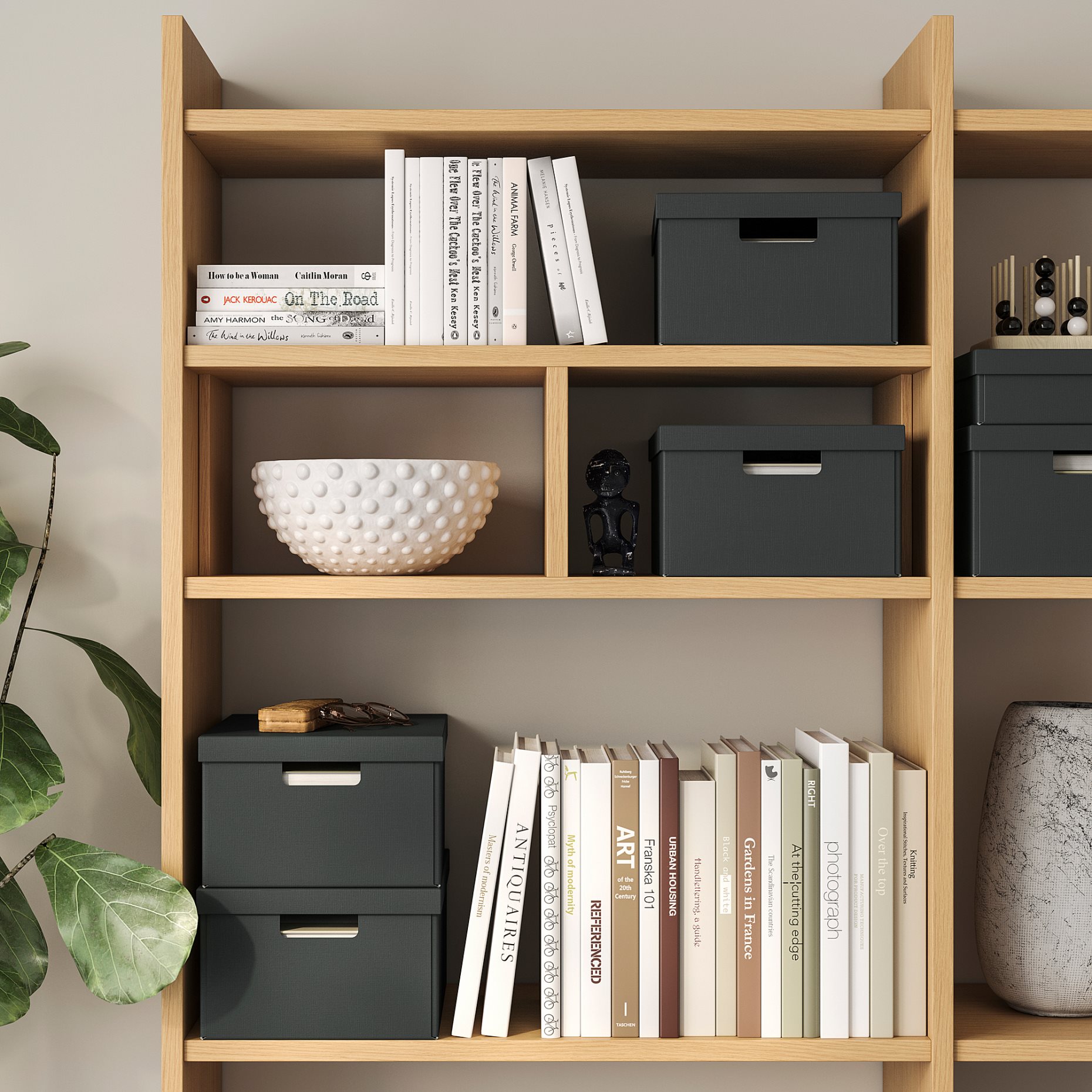 FJÄDERHARV, storage box with lid, 25x35x16 cm, 805.968.88