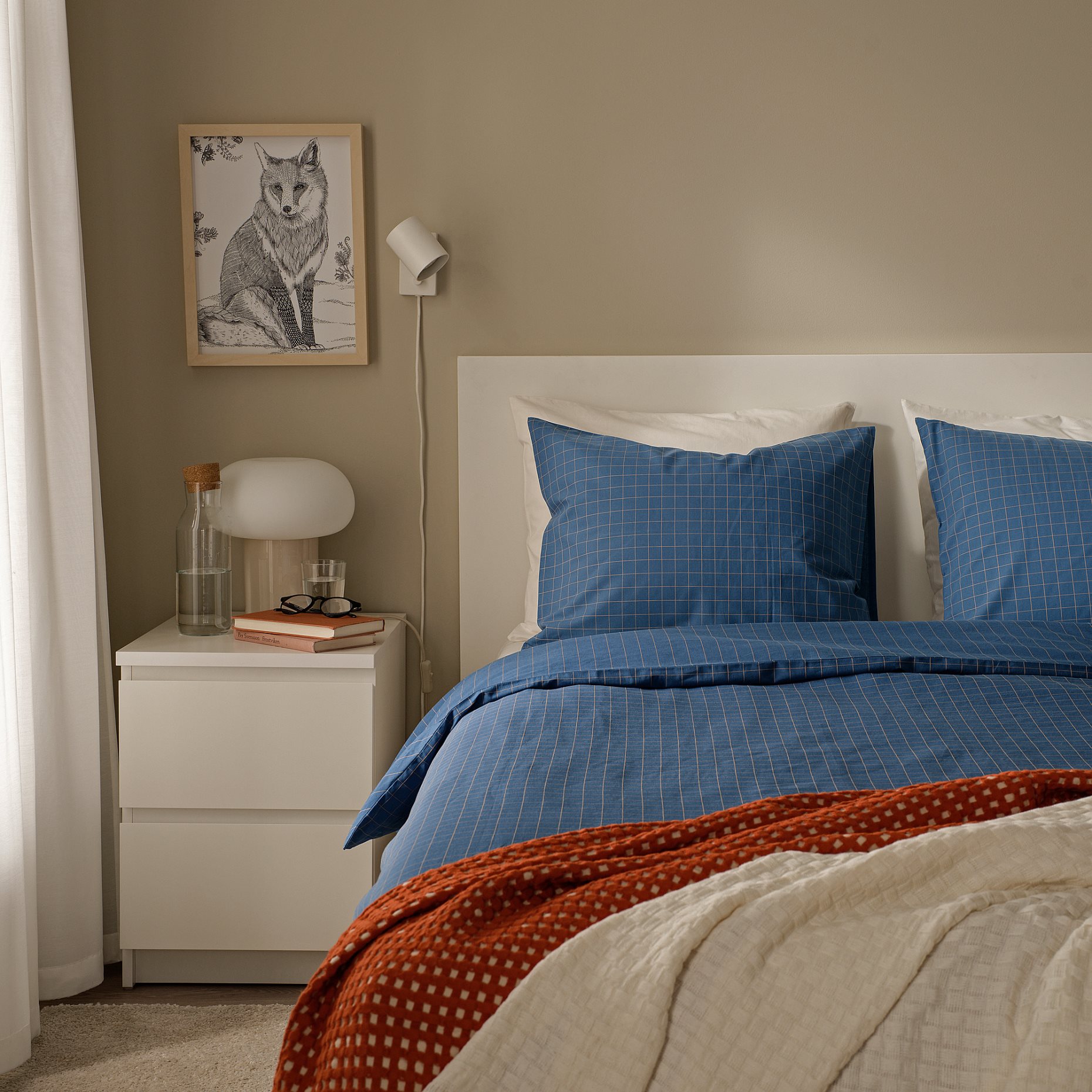 DOFTAKLEJA, παπλωματοθήκη και 2 μαξιλαροθήκες, 240x220/50x60 cm, 806.005.88