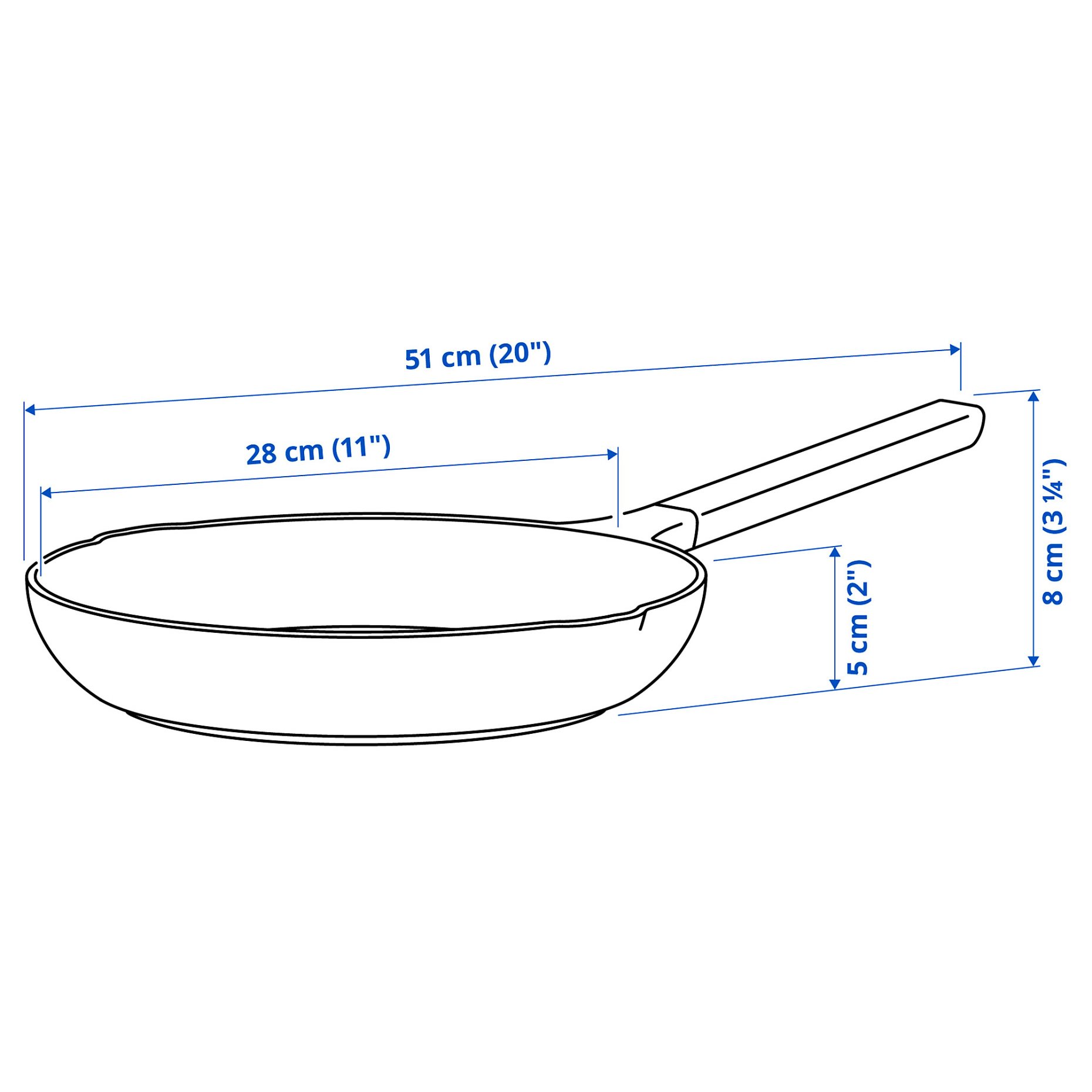 KLIPPFISK, τηγάνι με αντικολλητική επένδυση, 28 cm, 806.025.11