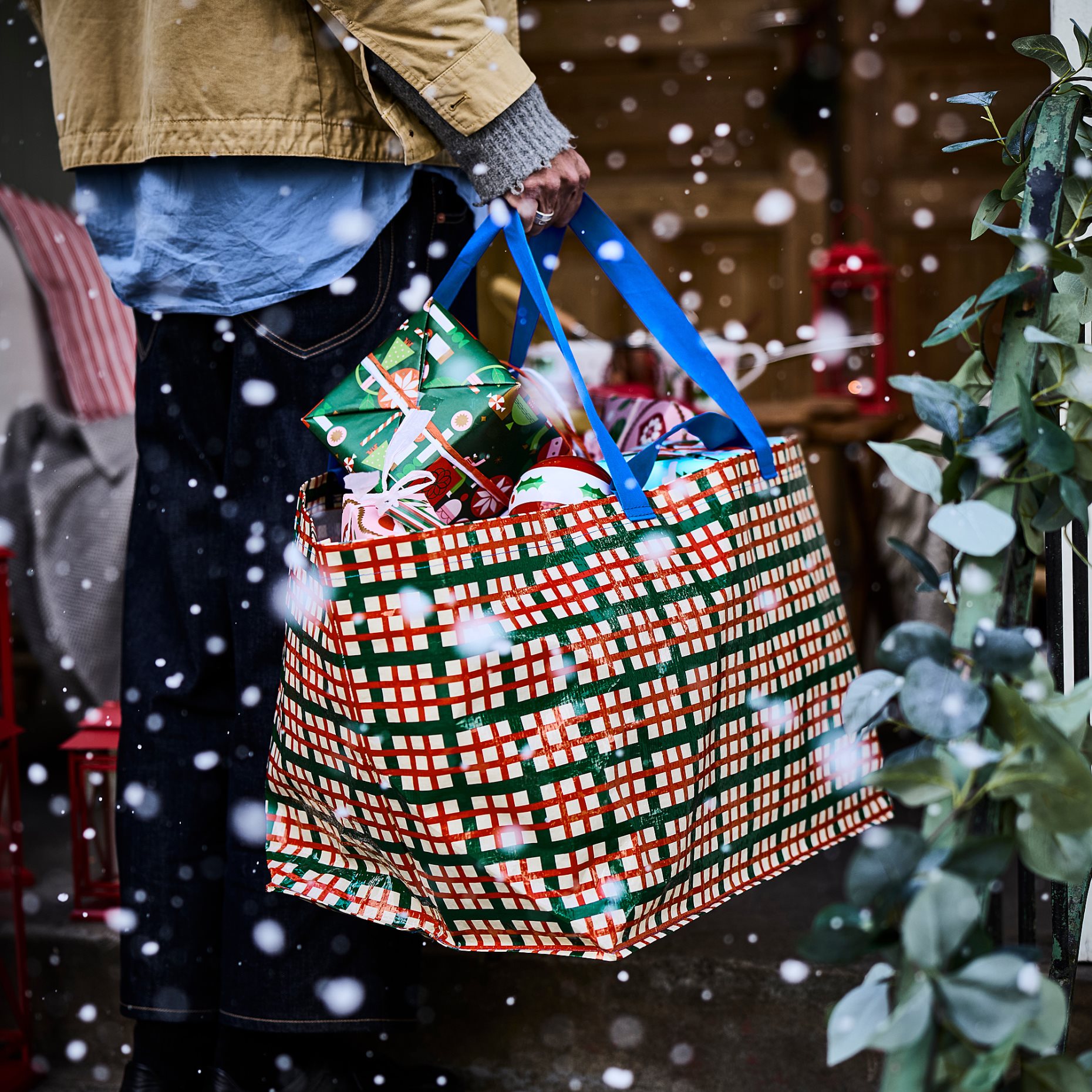 VINTERFINT, carrier bag large, 55x37x35 cm/71 l, 806.039.59