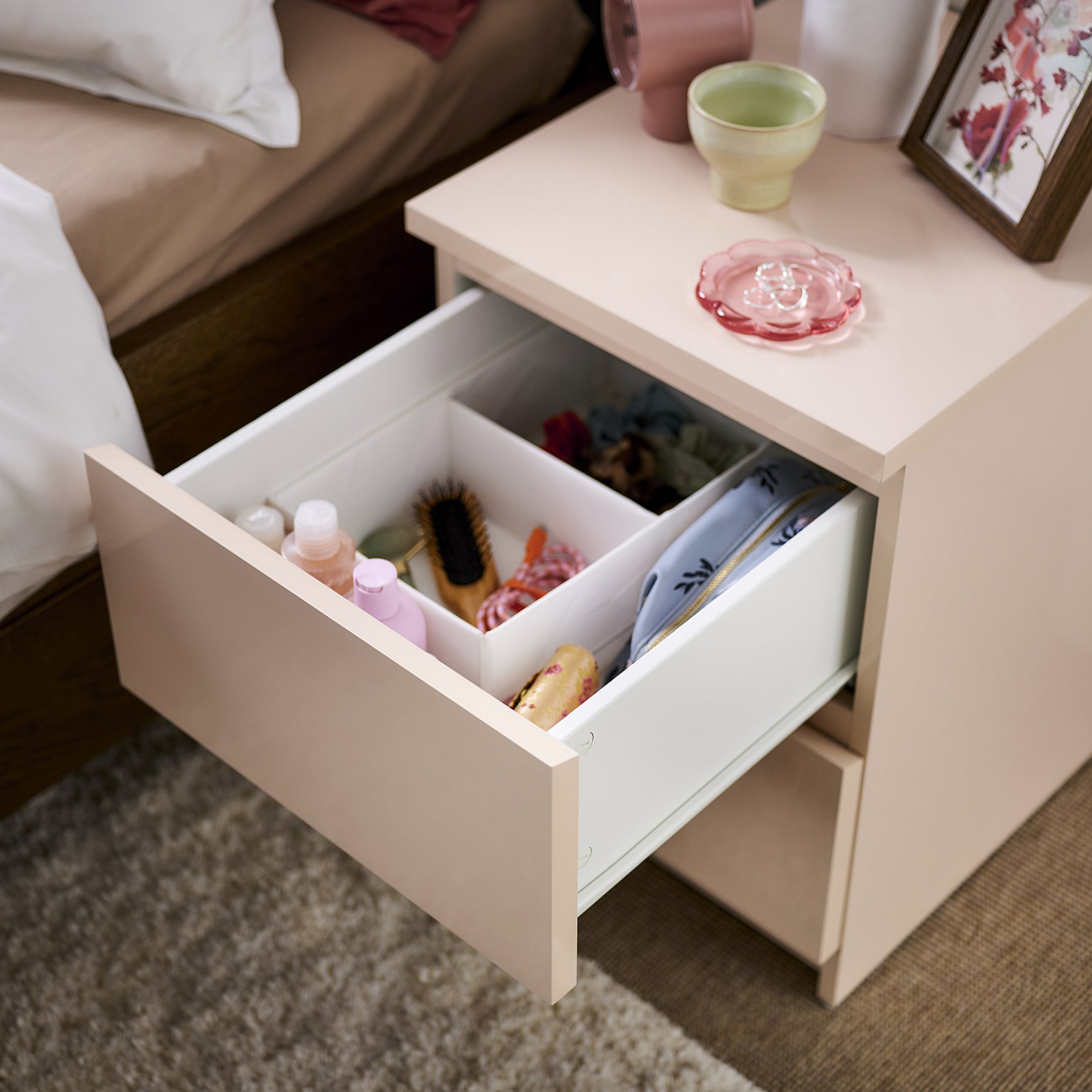 MALM, συρταριέρα με 2 συρτάρια, 40x55 cm, 806.045.72