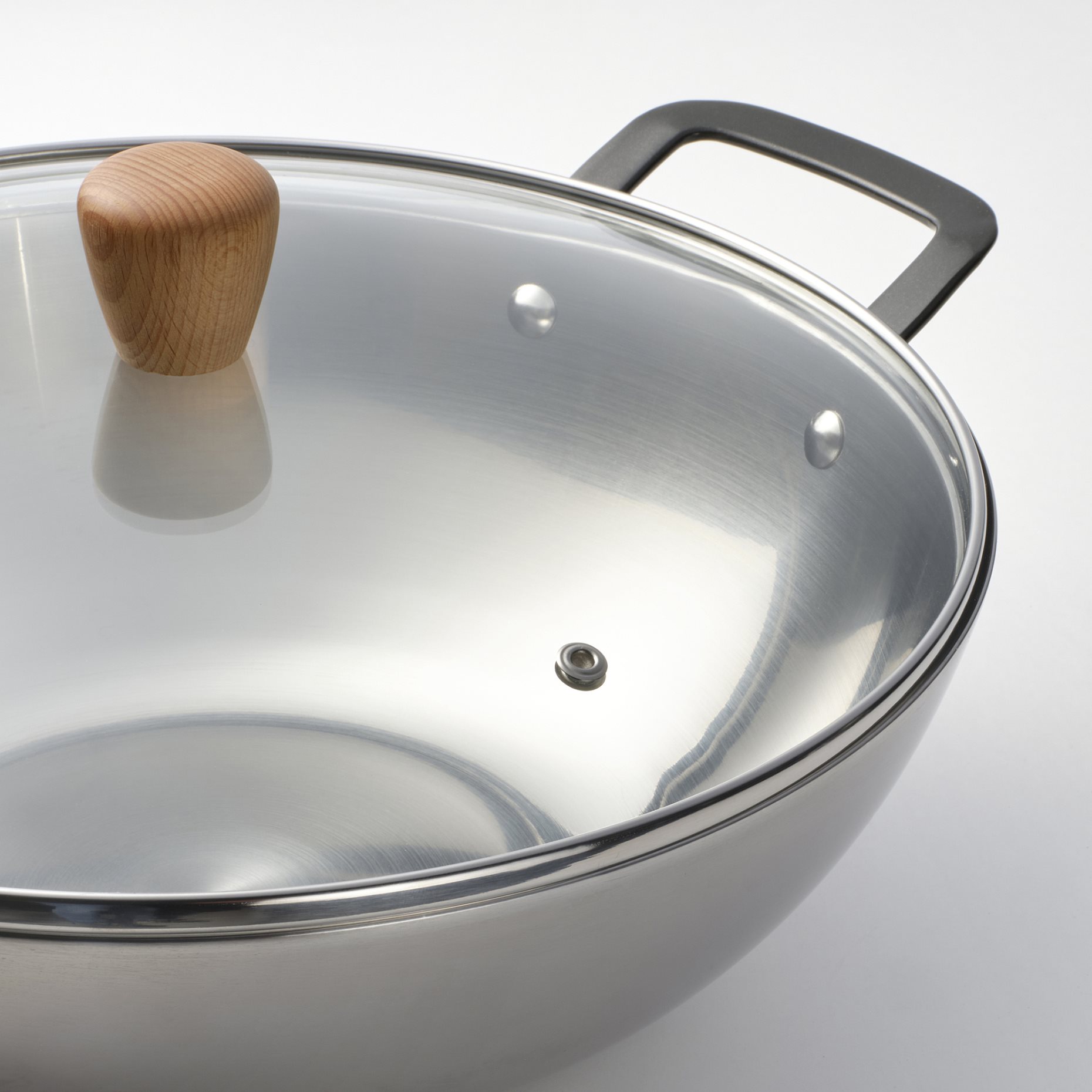 VARDAGEN, τηγάνι γουόκ με καπάκι, 32 cm, 806.048.45