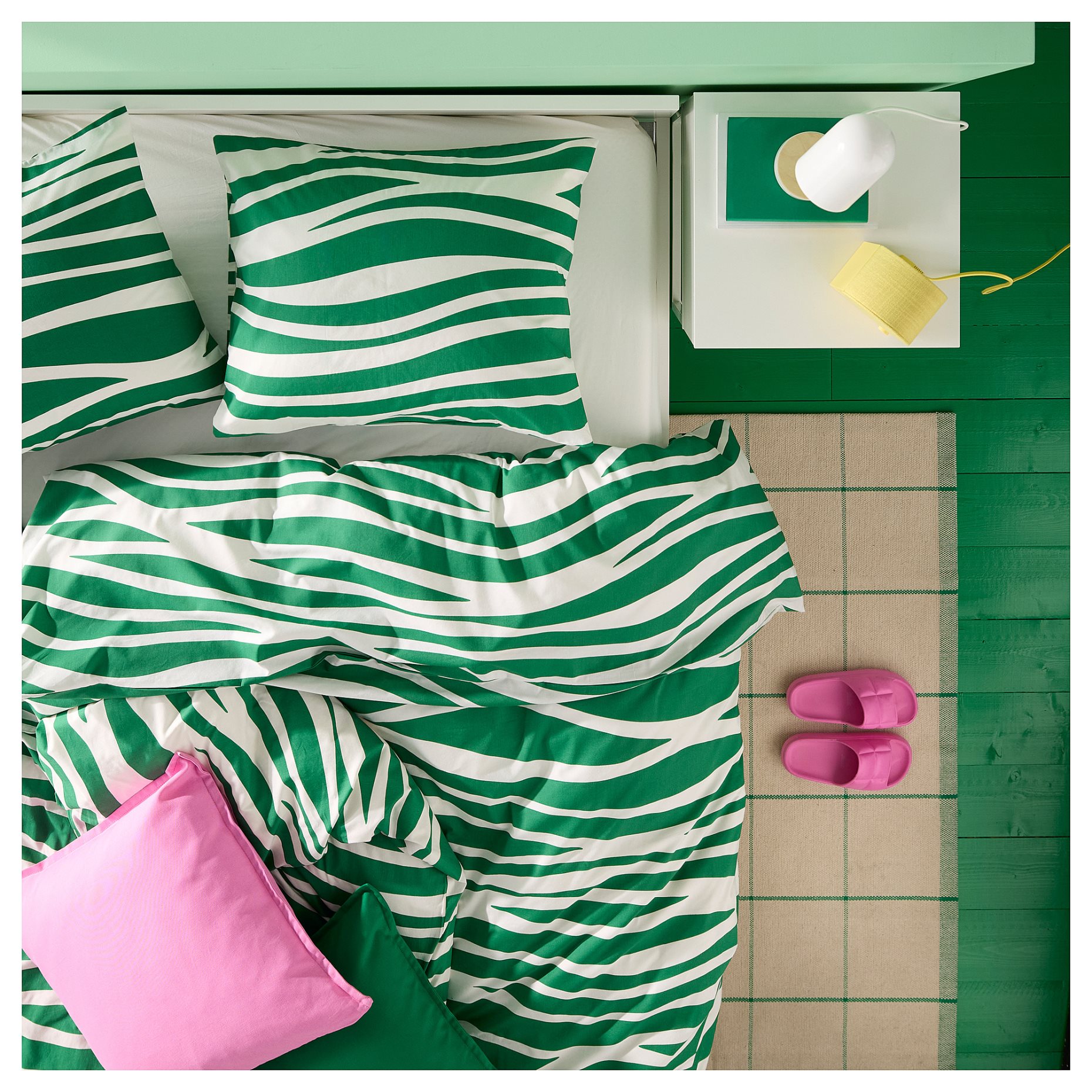PORTLAKMÅLLA, duvet cover and 2 pillowcases, 240x220/50x60 cm, 806.057.98