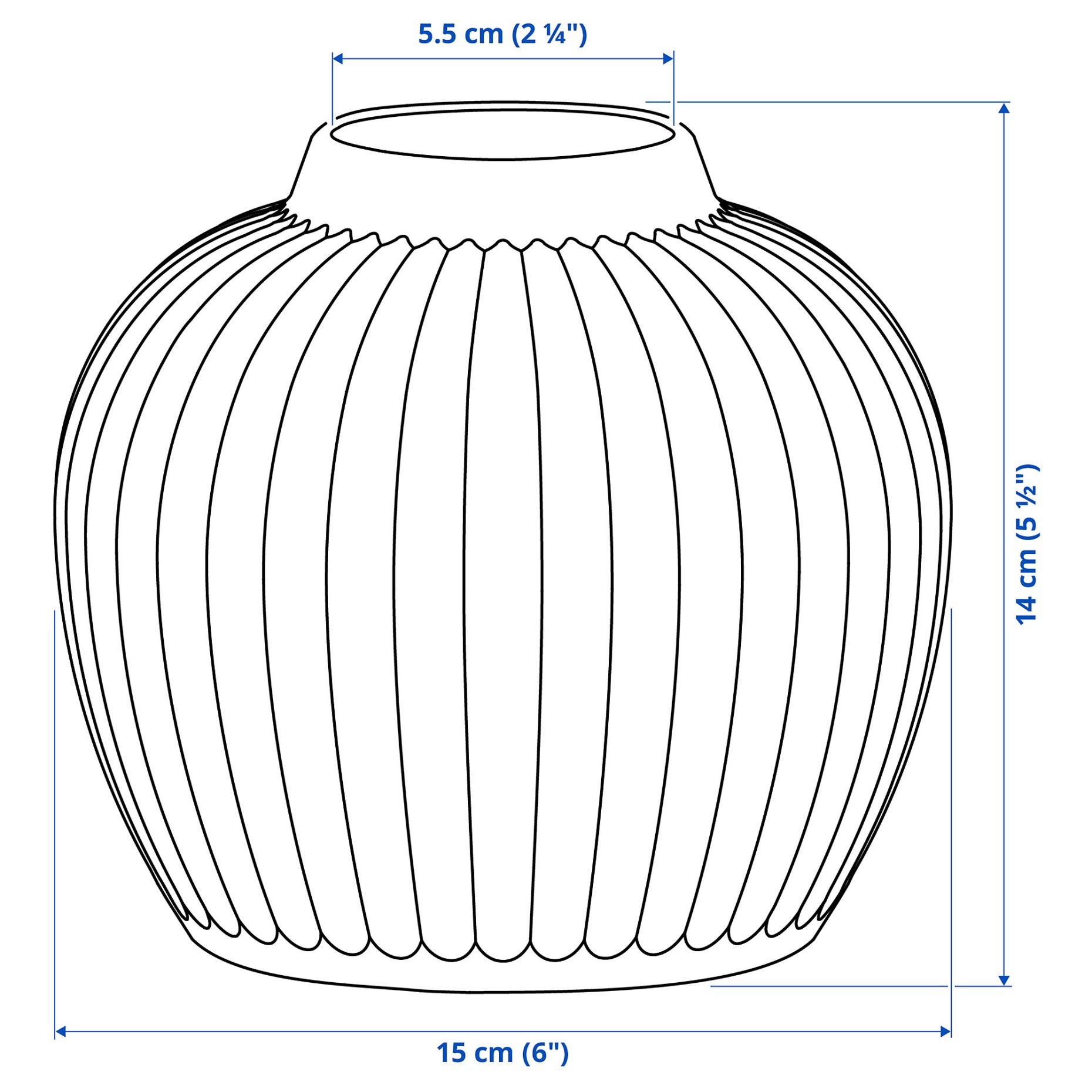 PELARBJÖRK, vase, 14 cm, 806.073.11