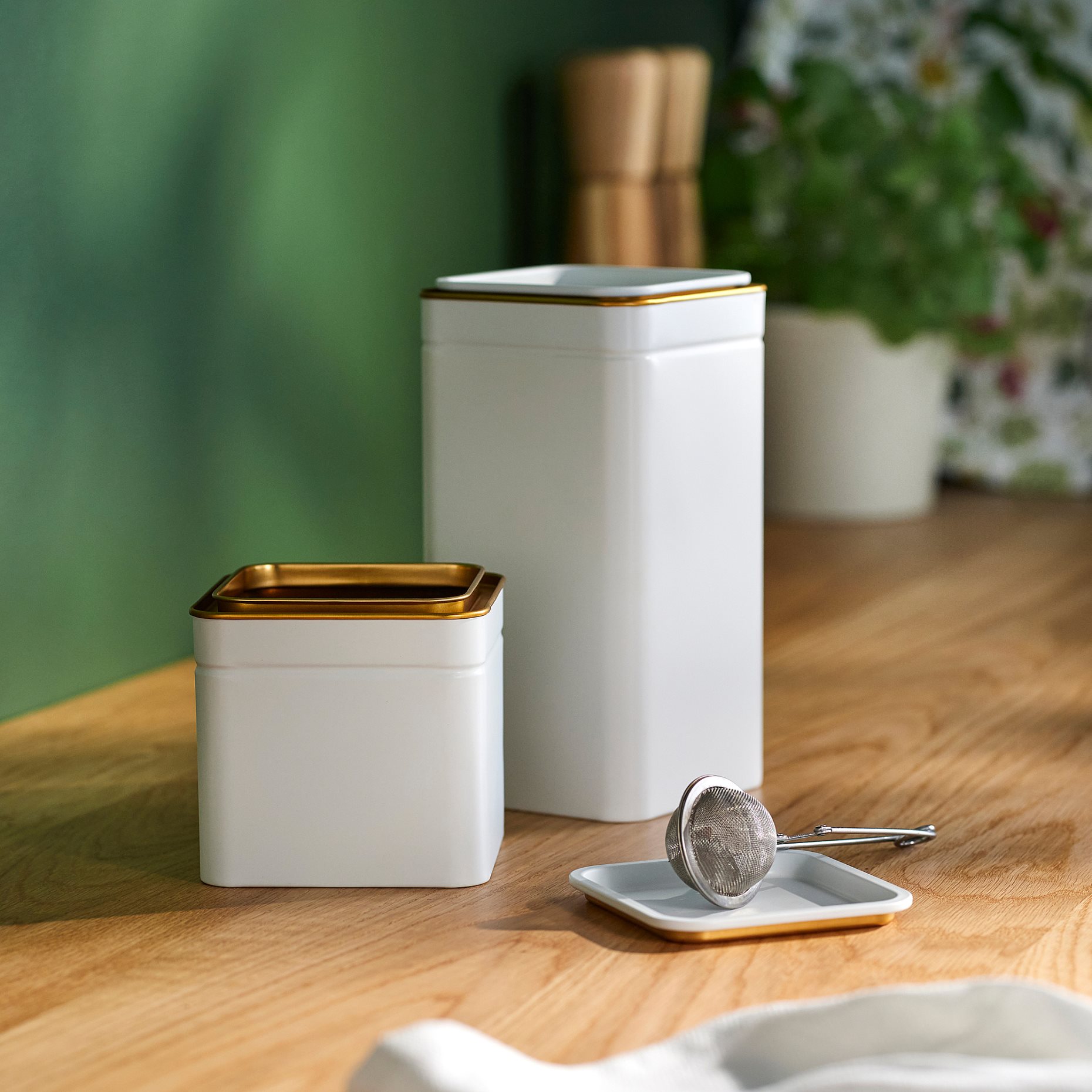 BLOMNING, δοχείο με καπάκι για καφέ/τσάι, 10x10x10 cm, 806.090.27