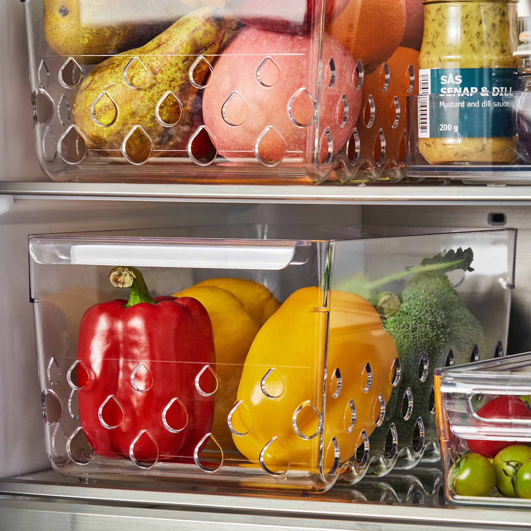 KLIPPKAKTUS, storage basket for fridge, 30x19x14 cm, 806.109.93