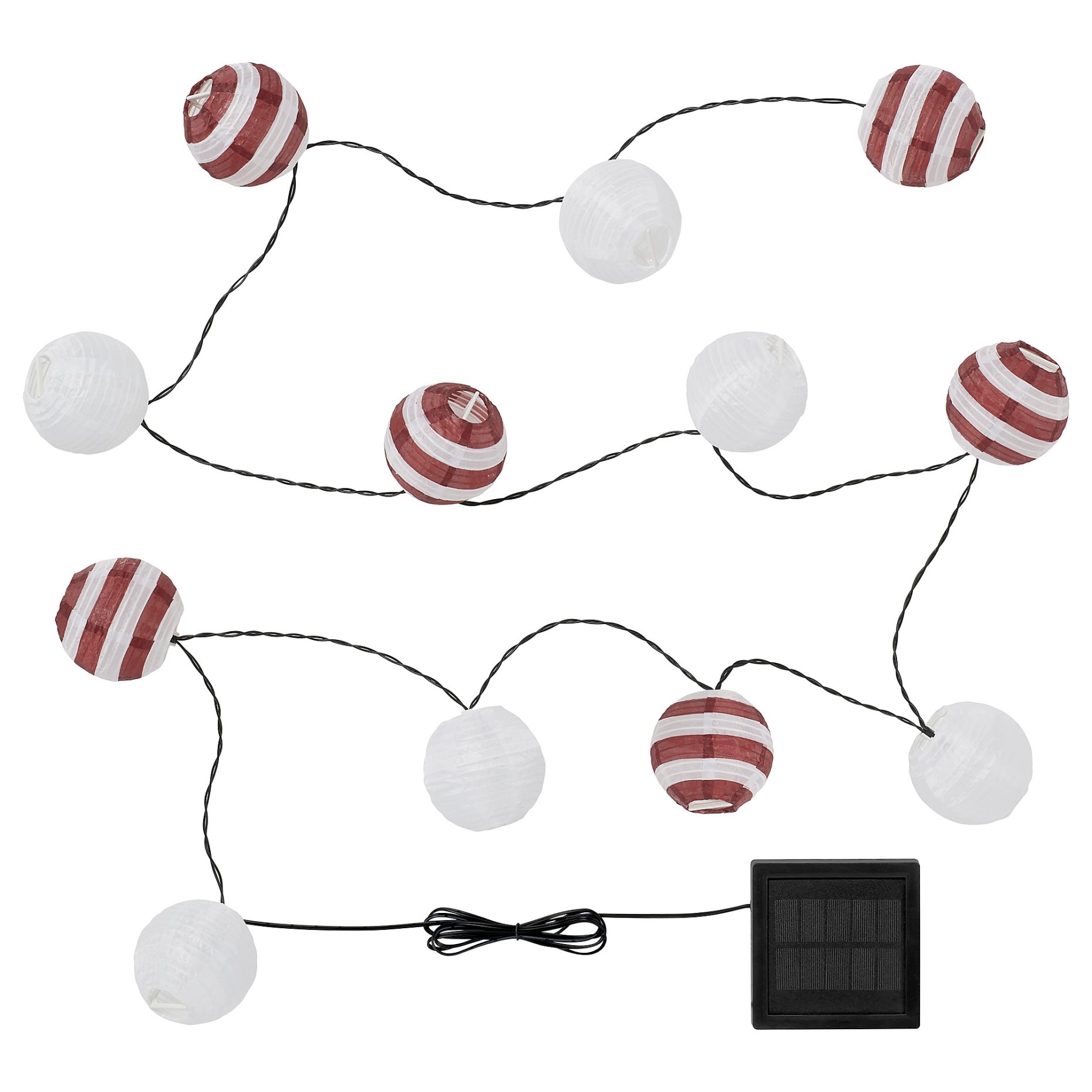 SOLVINDEN, ηλιακή γιρλάντα φωτισμού με ενσωματωμένο φωτισμό LED/12 λαμπτήρες, 806.151.70