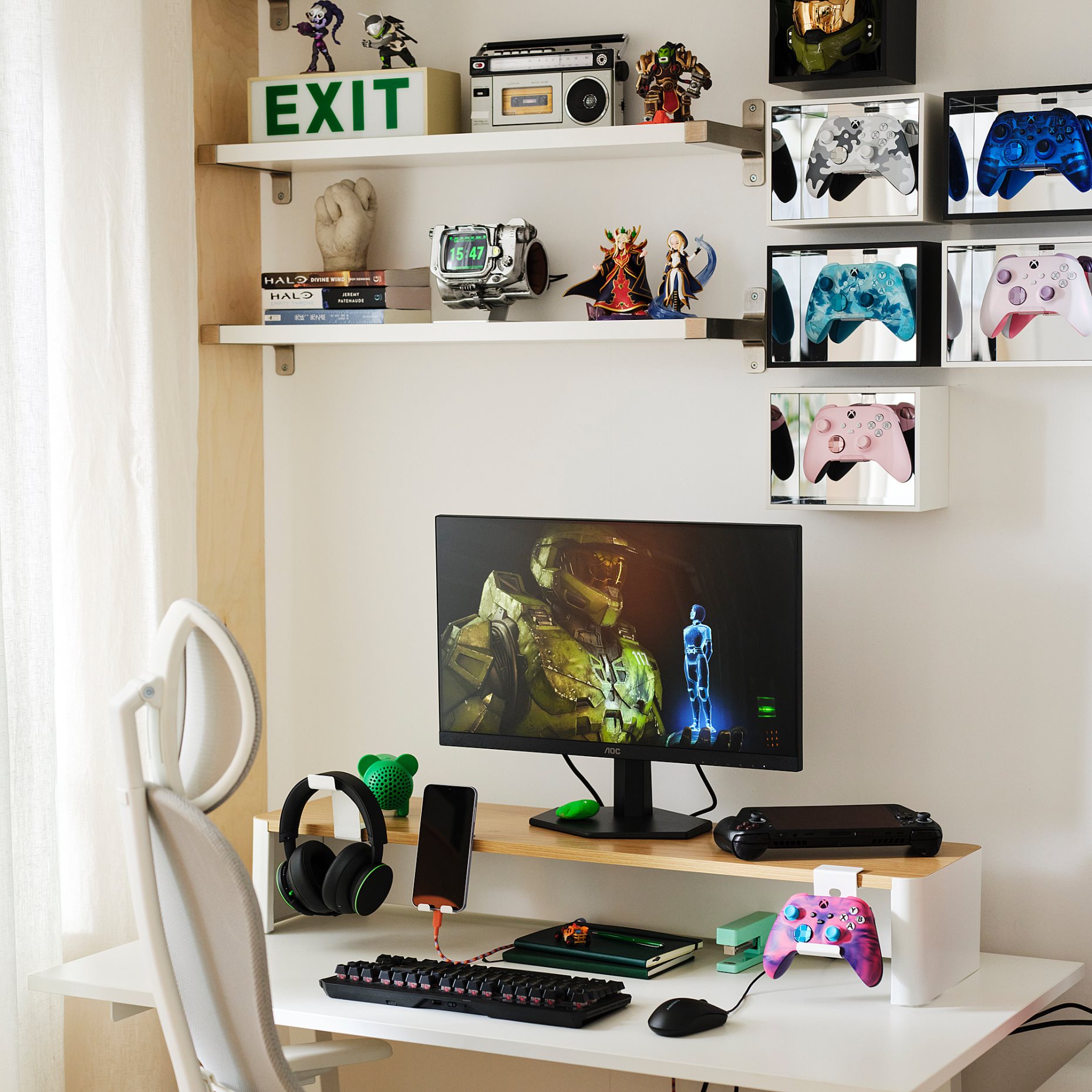 YXSTABY, gaming monitor stand, 98x27x16 cm, 806.200.01