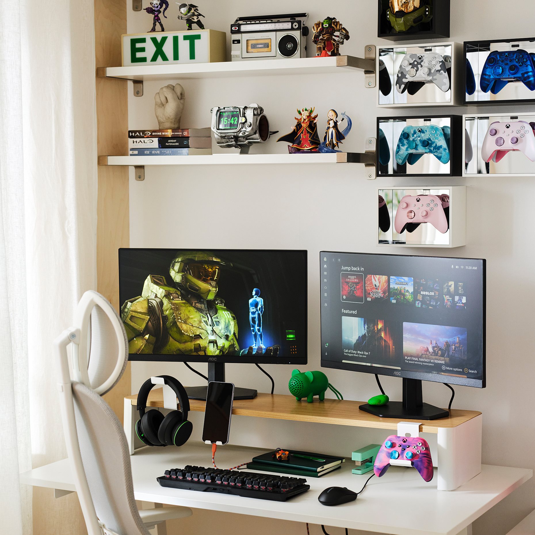 YXSTABY, gaming monitor stand, 98x27x16 cm, 806.200.01