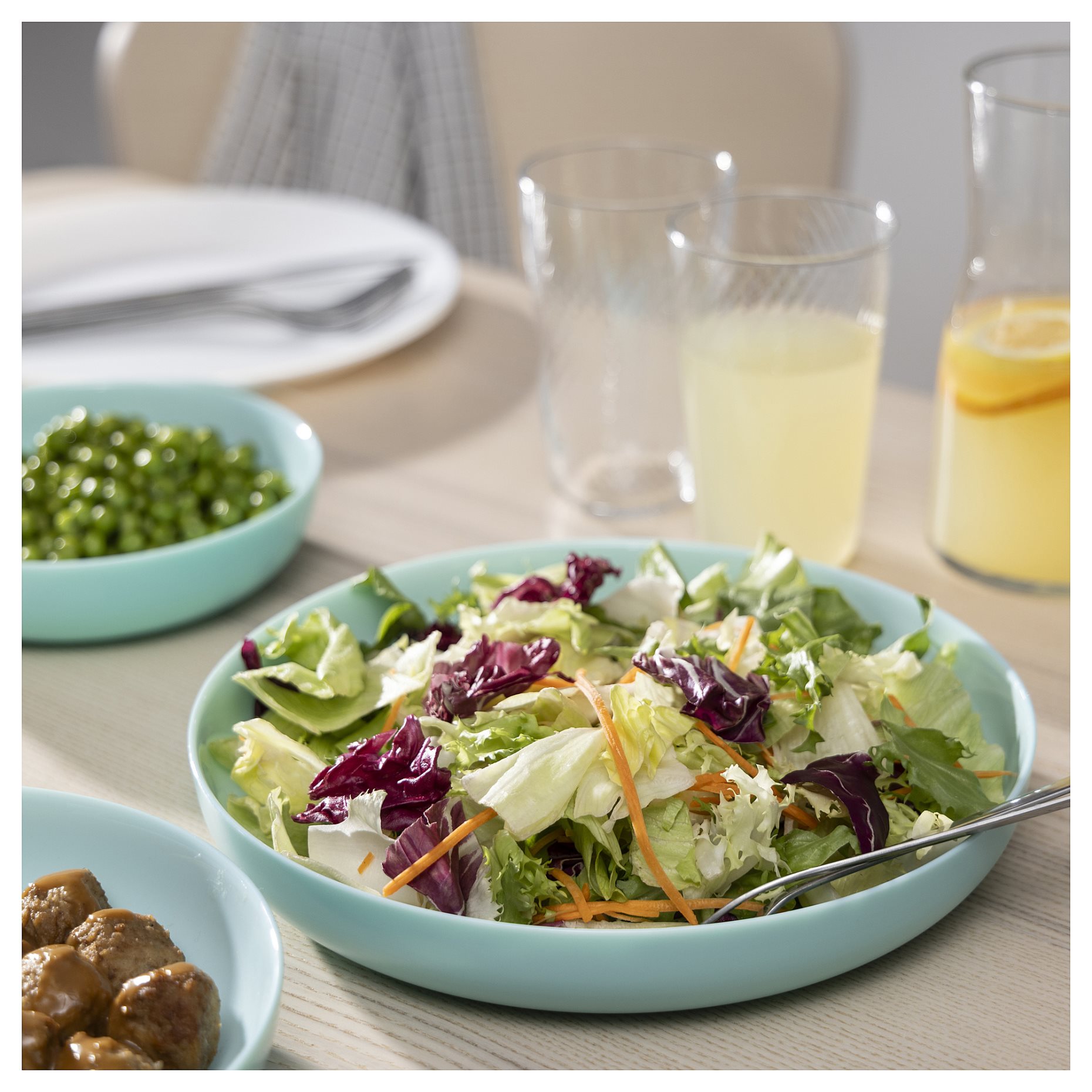 VITBLECKA, plate, 25 cm, 806.238.39