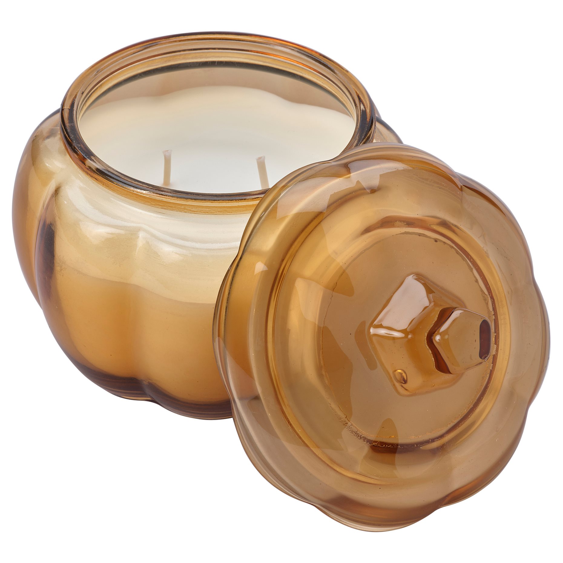 HOSTAGILLE, scented candle in glass/spiced pumpkin/2 wicks, 40 hr, 806.255.17