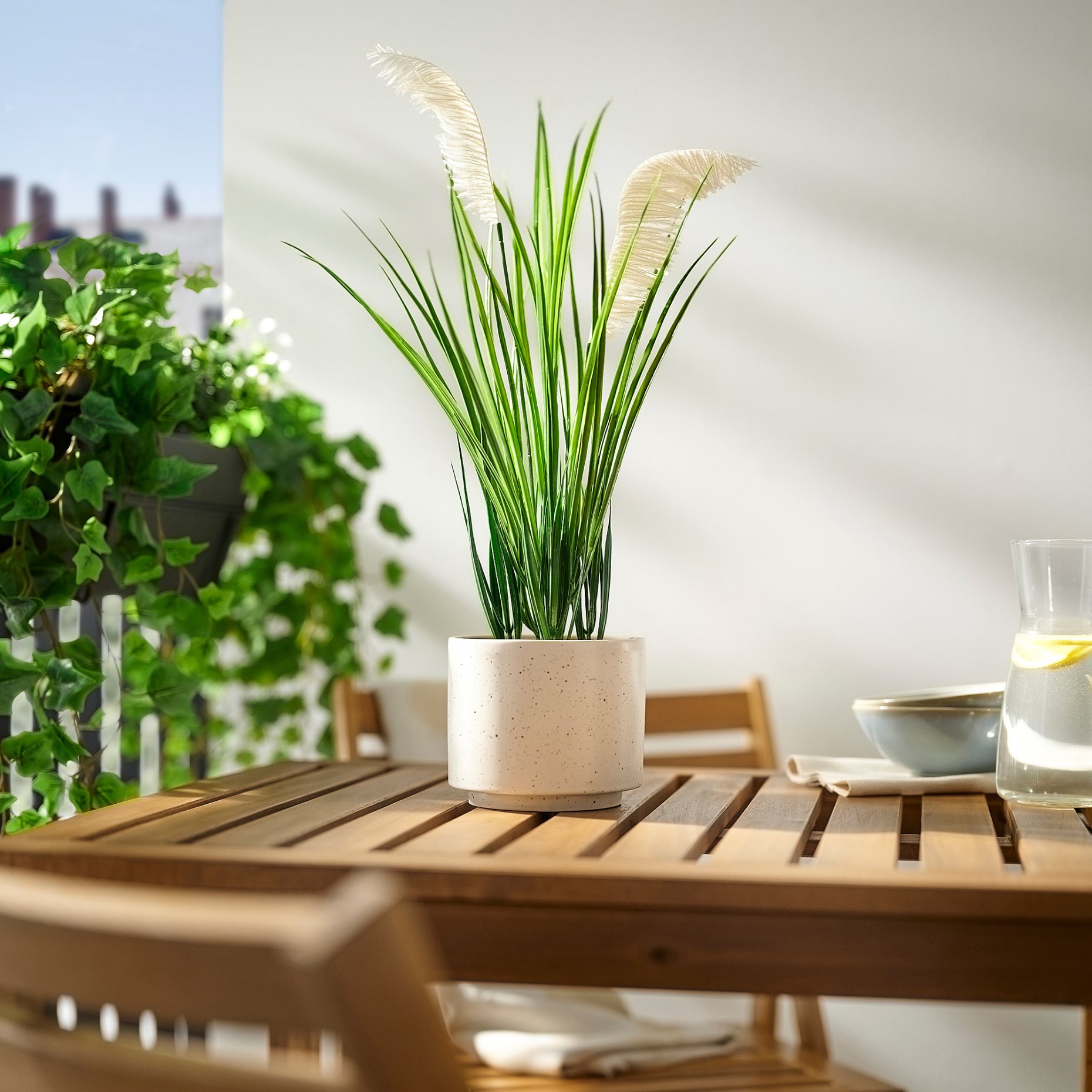 FEJKA, artificial potted plant/grass/in/outdoor, 12 cm, 806.263.95