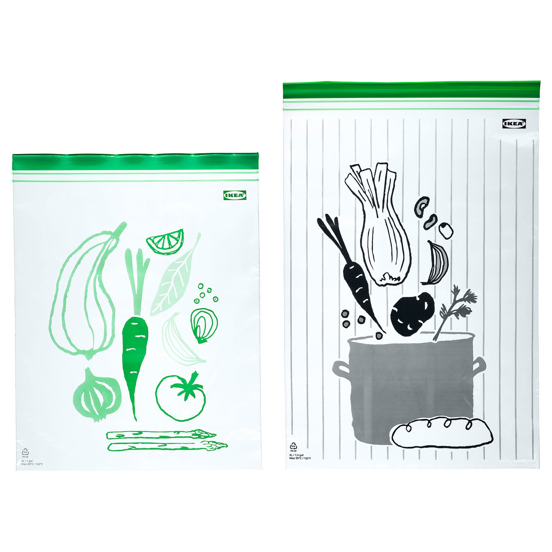ISTAD, resealable bag/30 pack, 4.0/6.0 l, 806.283.37