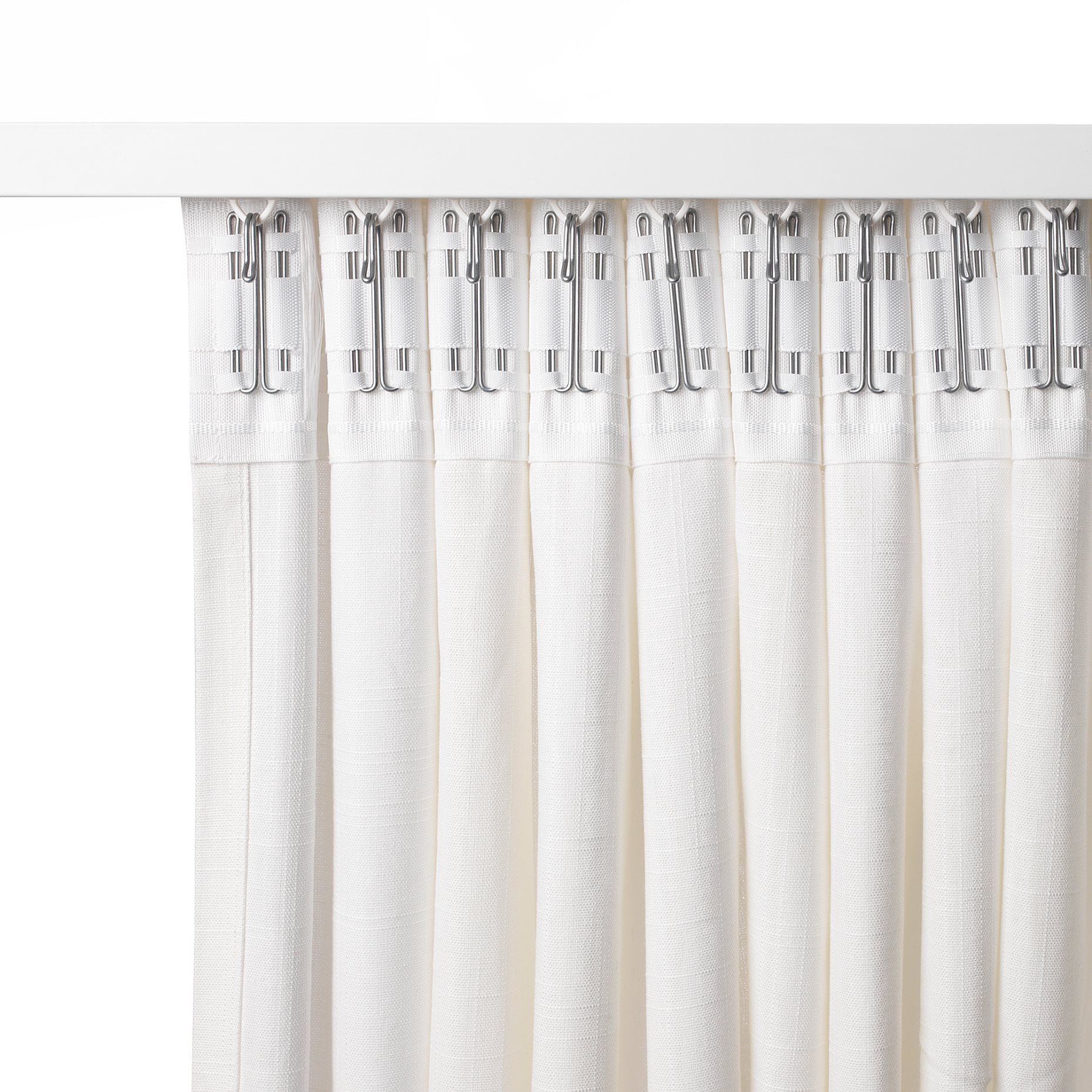 RITVA, curtains with tie-backs and heading tape/1 pair, 145x280 cm, 806.336.78